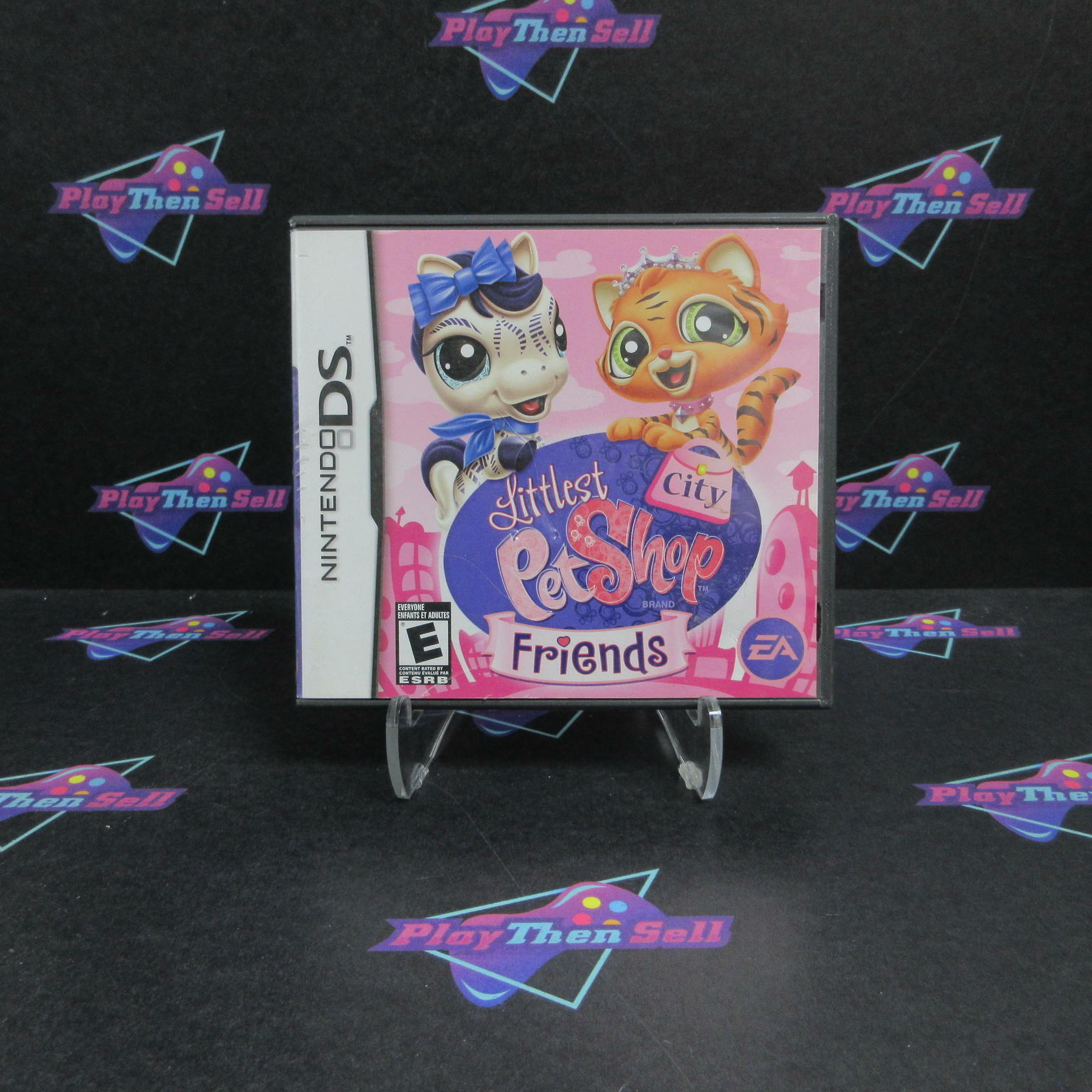 Littlest Pet Shop Friends City Nintendo DS AD/DD Complete CIB - Very Good
