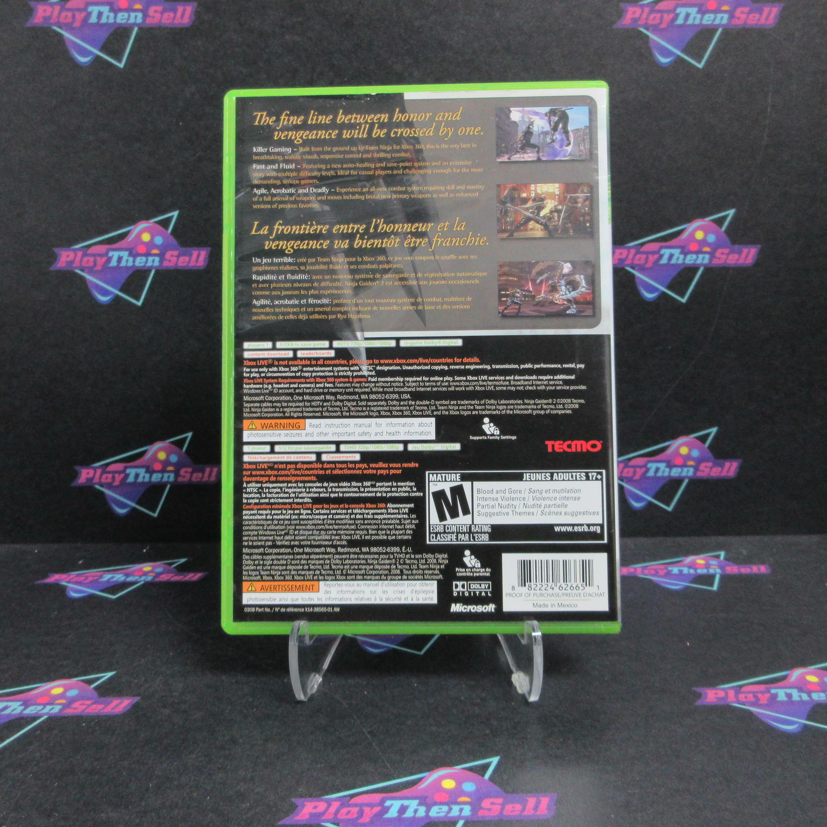 Ninja Gaiden II Xbox 360 English/French Version - Like New