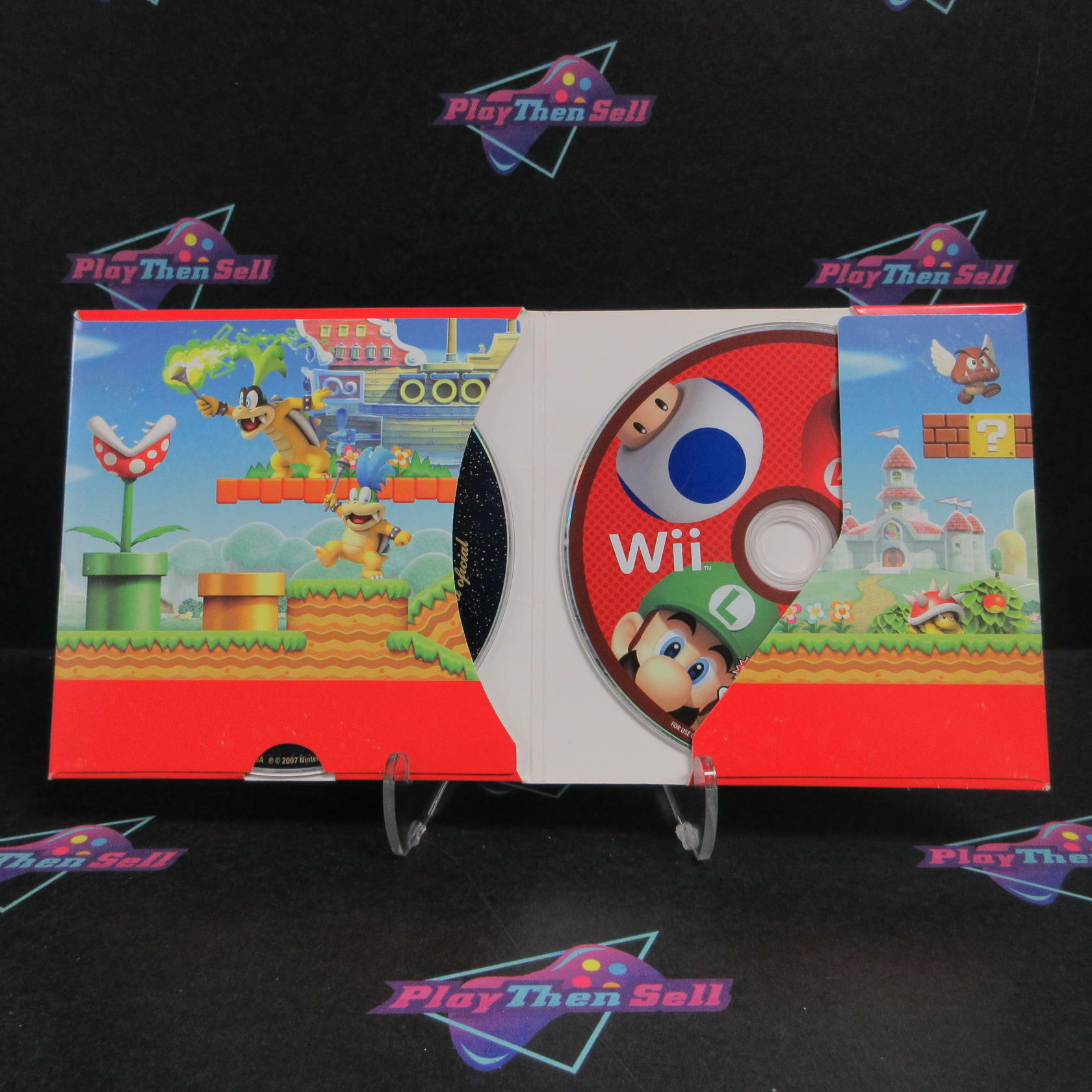 New Super Mario Bros Nintendo Wii in Sleeve + SoundTrack - Like New
