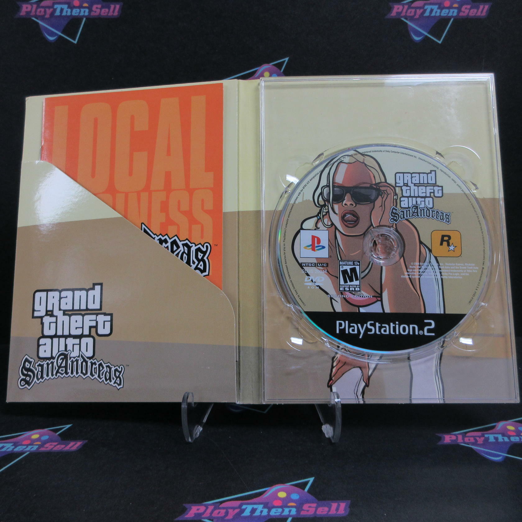Grand Theft Auto San Andreas Special Edition PS2 PlayStation 2 + Map - Like New
