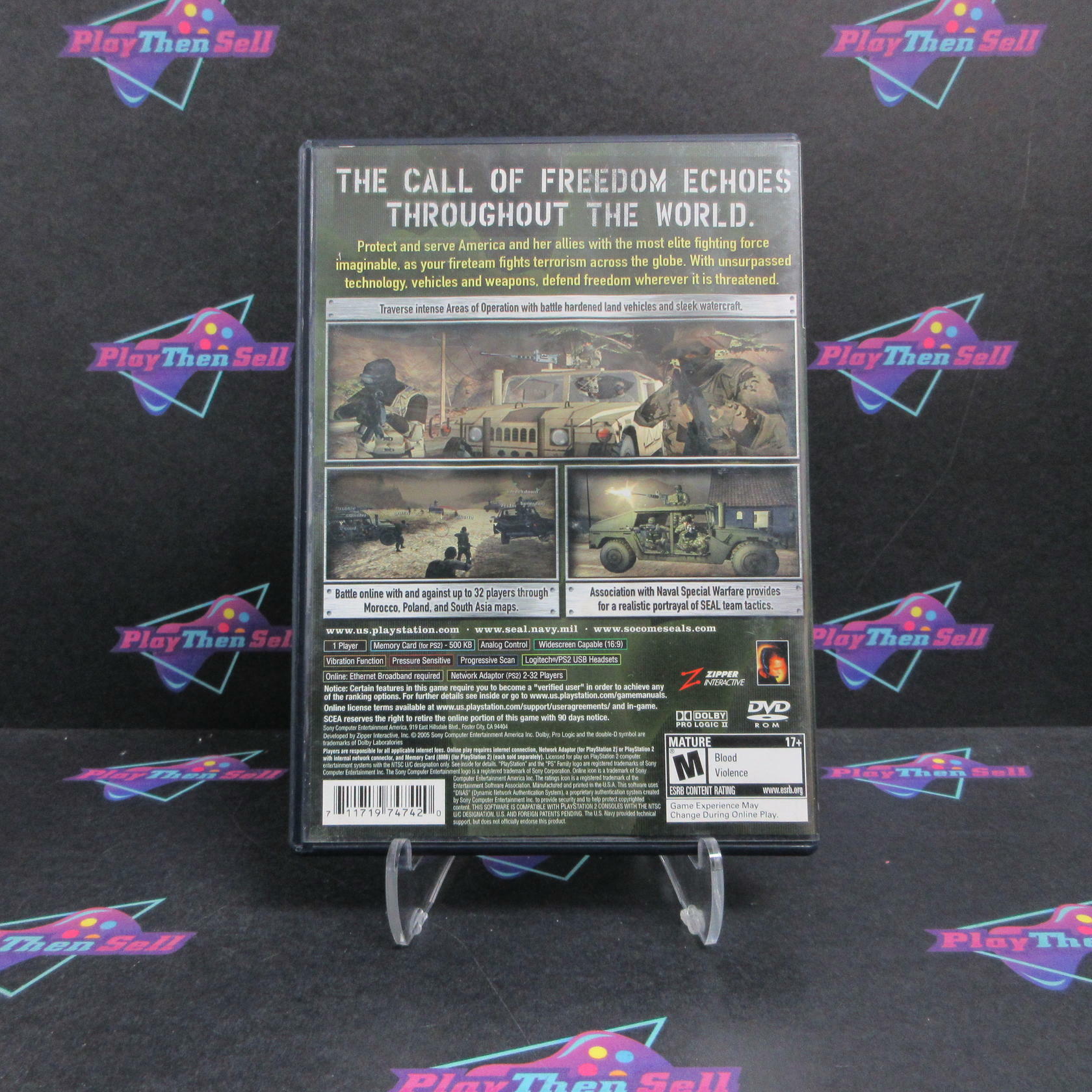 SOCOM 3 U.S. Navy Seals PS2 PlayStation 2 AD/NM - Very Good