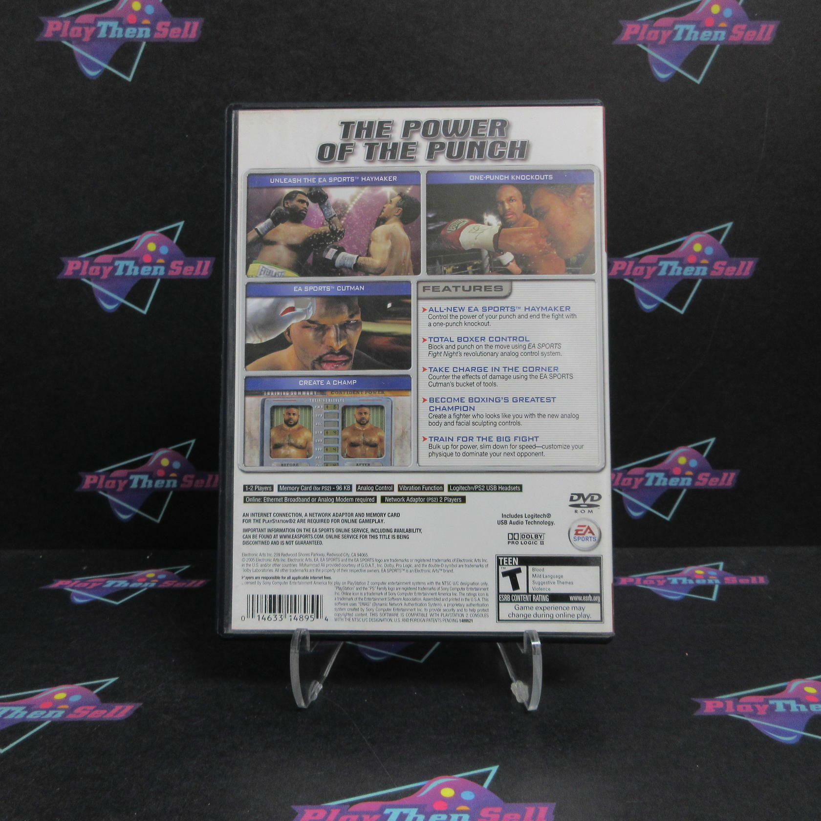 Fight Night Round 2 PS2 PlayStation 2 GH AD Complete CIB - Very Good