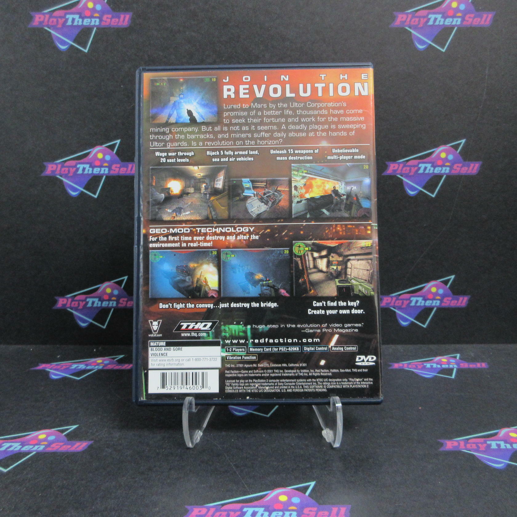 Red Faction PS2 PlayStation 2 MD Complete CIB - Very Good