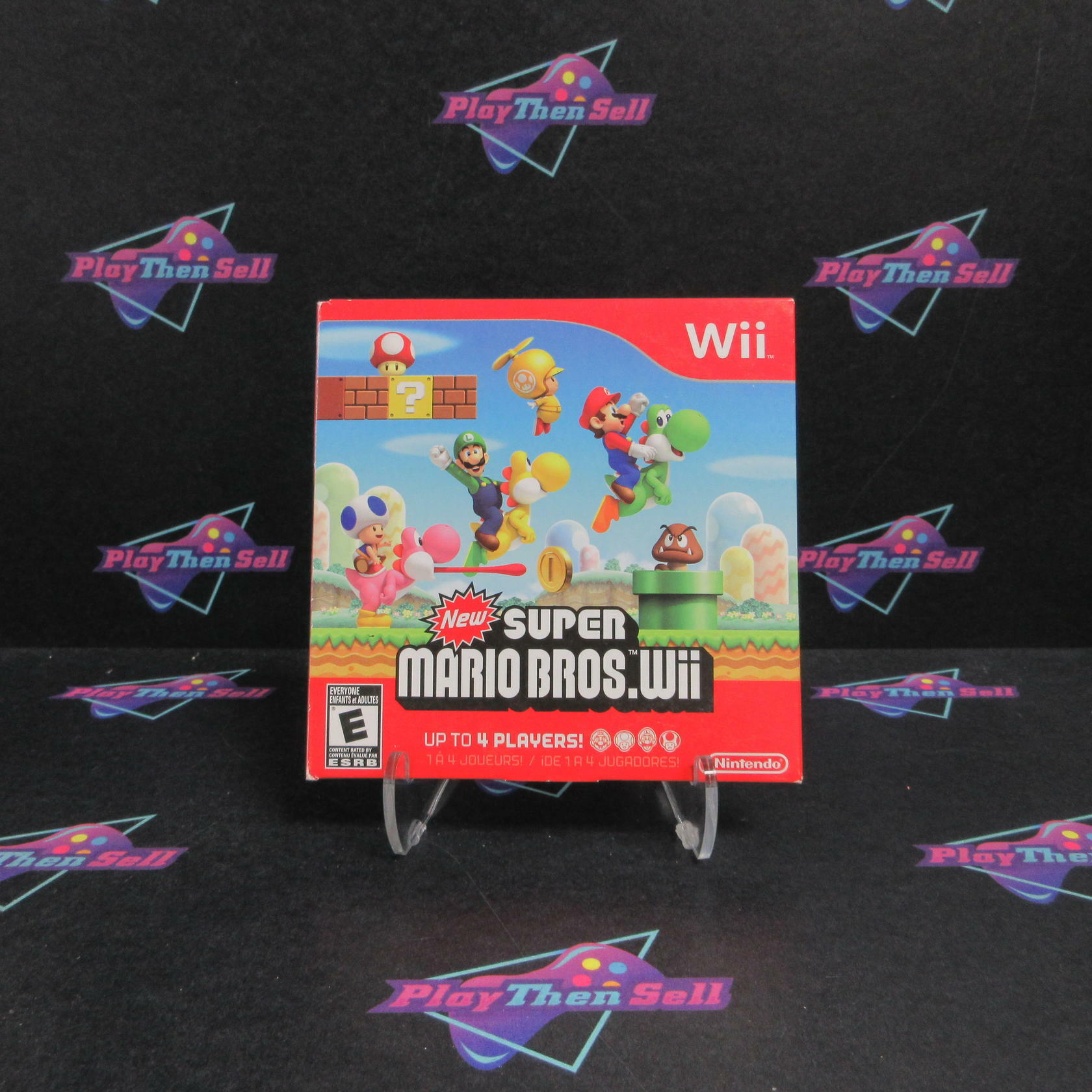 New Super Mario Bros Nintendo Wii in Sleeve + SoundTrack - Like New