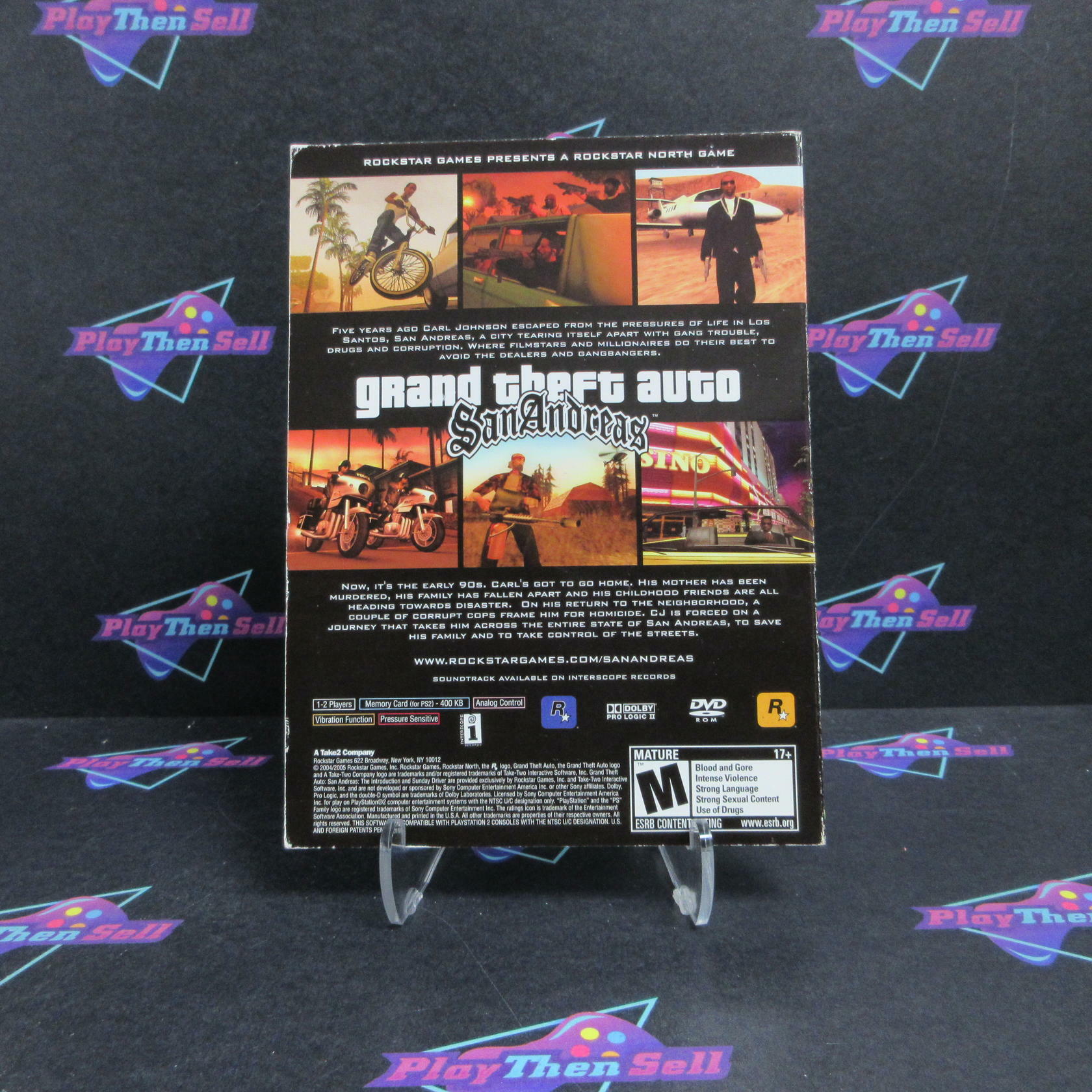 Grand Theft Auto San Andreas Special Edition PS2 PlayStation 2 + Map - Like New