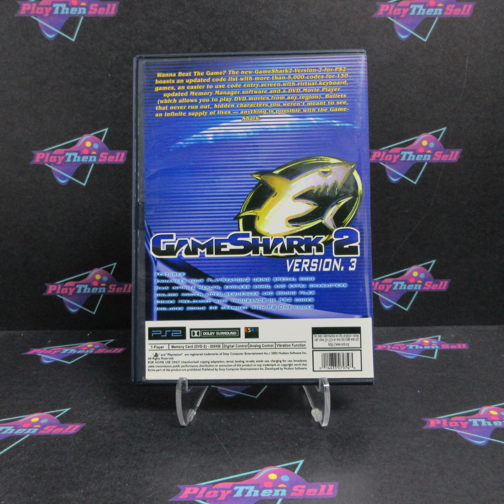 GameShark 2 Version 3 PS2 PlayStation 2 - Like New
