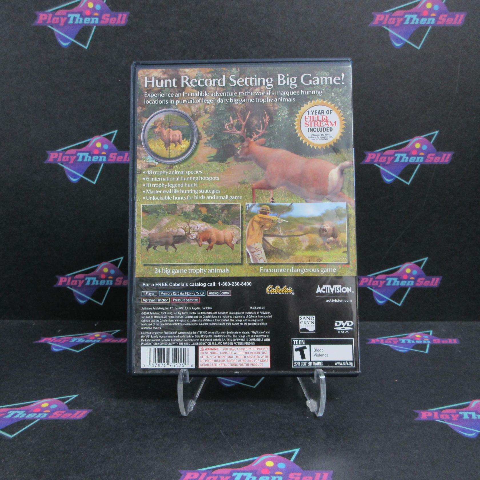Cabela's Big Game Hunter 2008 PS2 PlayStation 2 AD Complete CIB - Very Good
