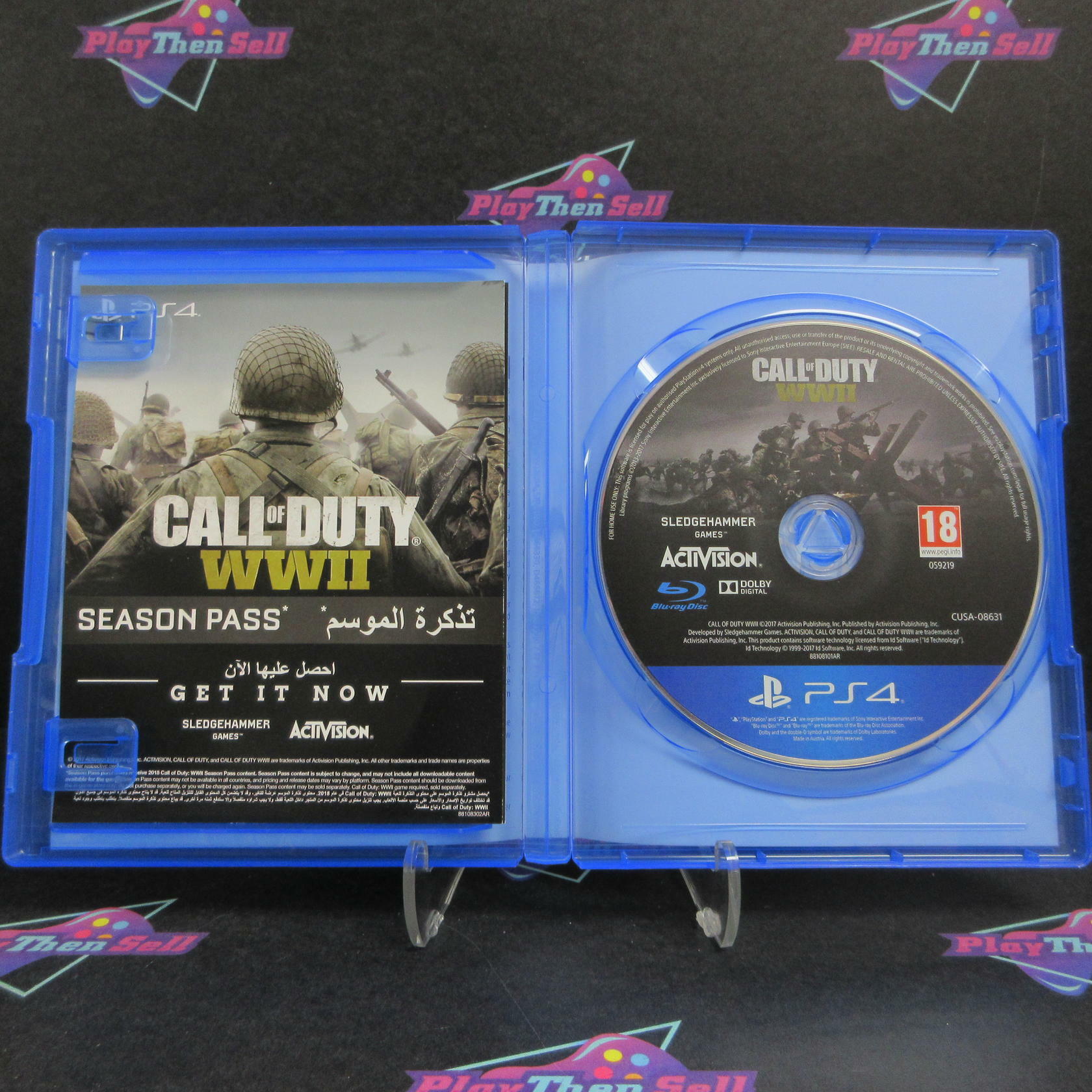 Call of Duty WWII PS4 PlayStation 4 PAL AD Complete CIB - Very Good