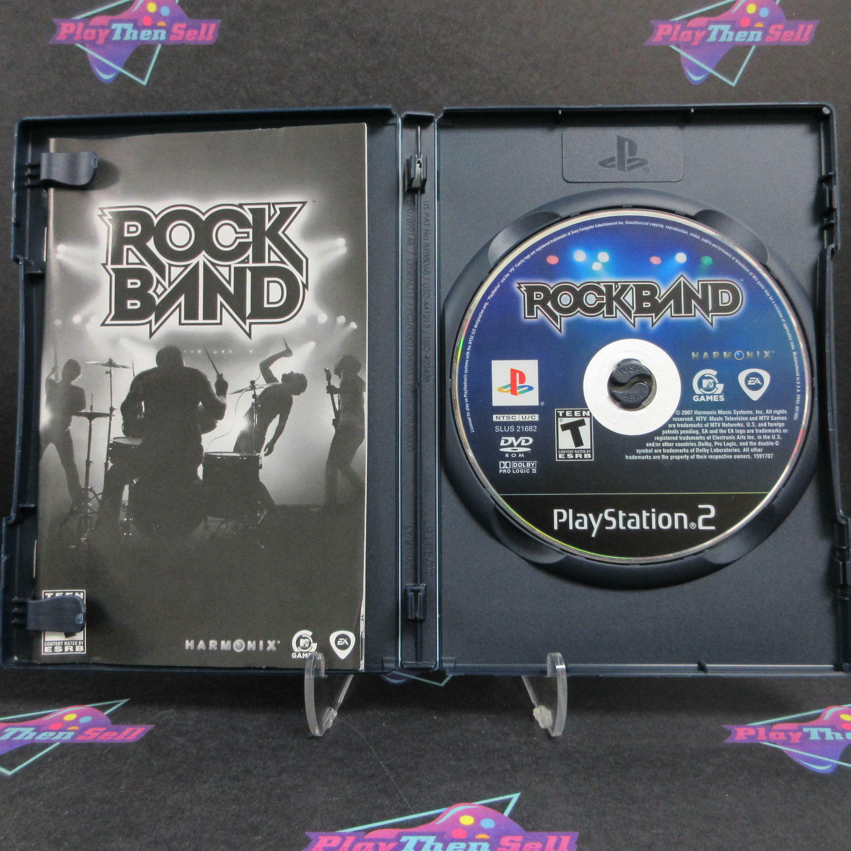 Rock Band PS2 PlayStation 2 DD Complete CIB - Very Good