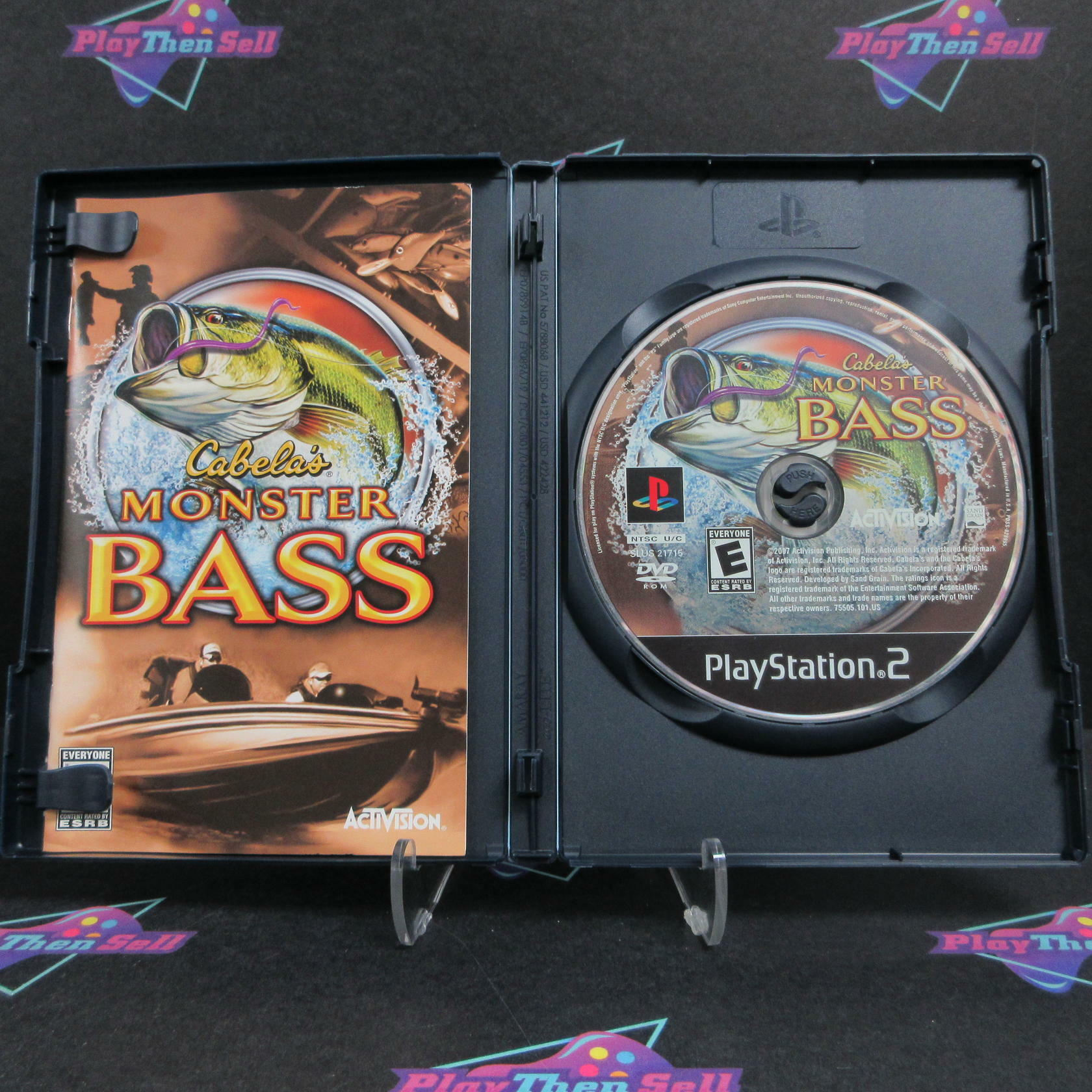 Cabela's Monster Bass PS2 PlayStation 2 AD Complete CIB - Very Good