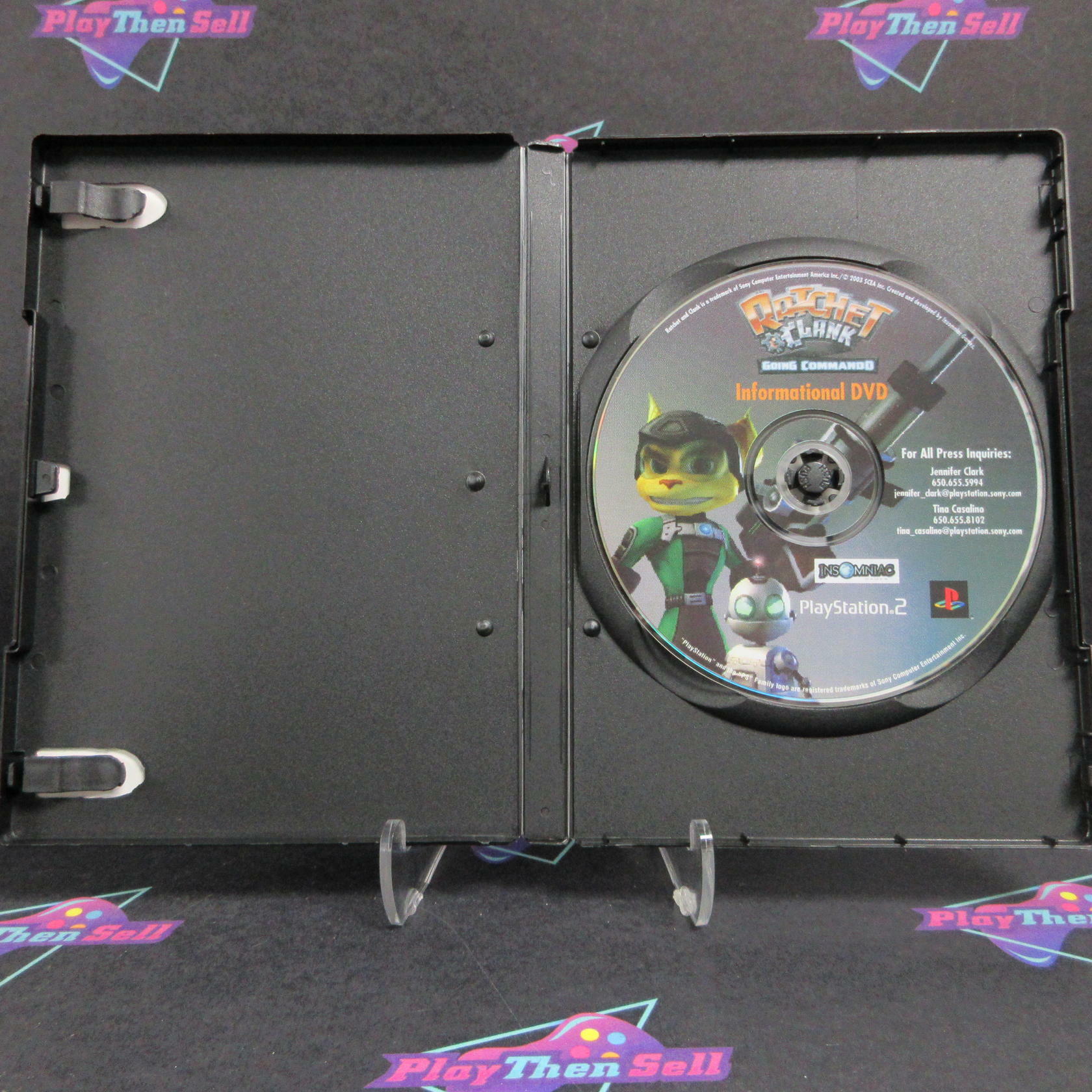 Ratchet & Clank Going Commando Informational DVD PS2 PlayStation 2 - Like New