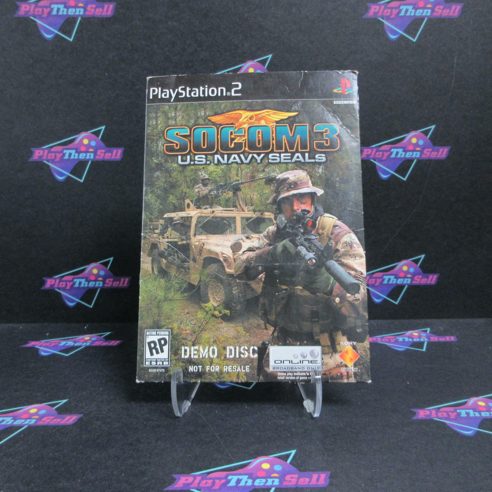 SOCOM 3 US Navy Seals Demo Disc PS2 PlayStation 2 In Sleeve - Like New