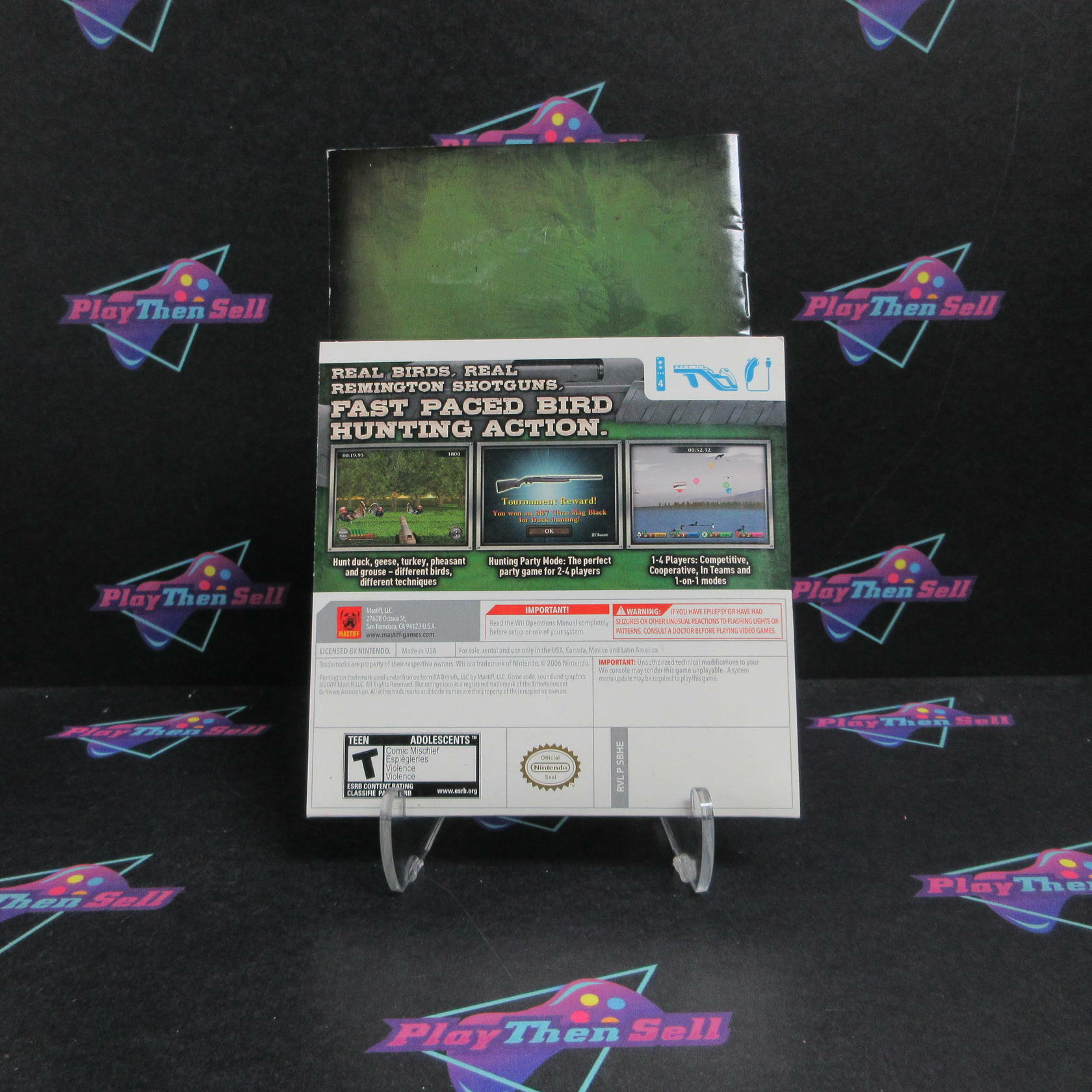 Remington Great American Bird Hunt Nintendo Wii In Sleeve - Like New