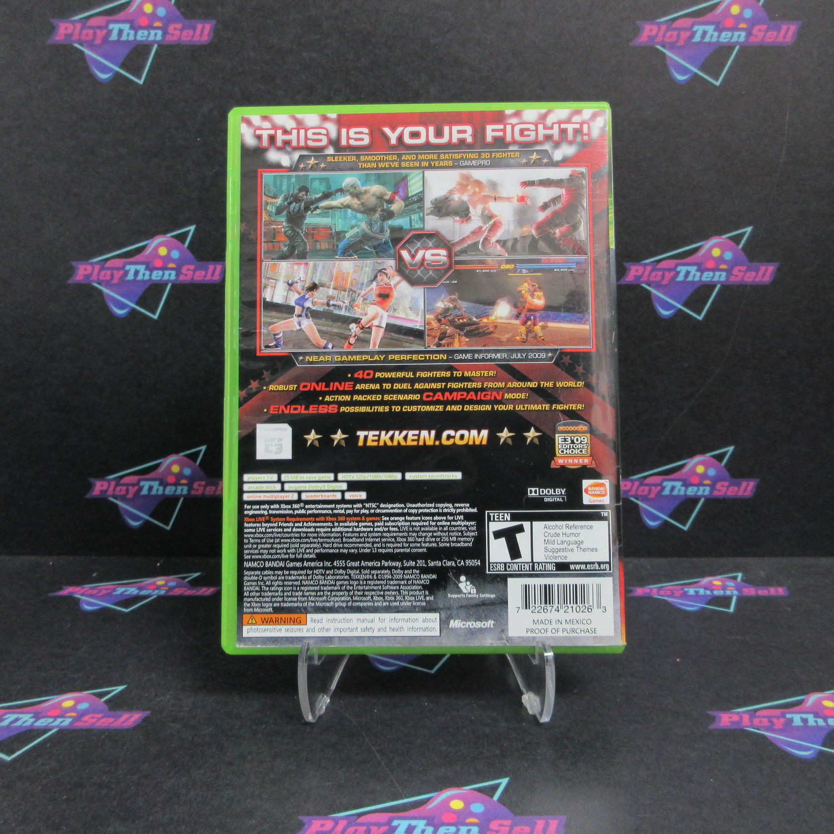 Tekken 6 Xbox 360 MD Complete CIB - Very Good