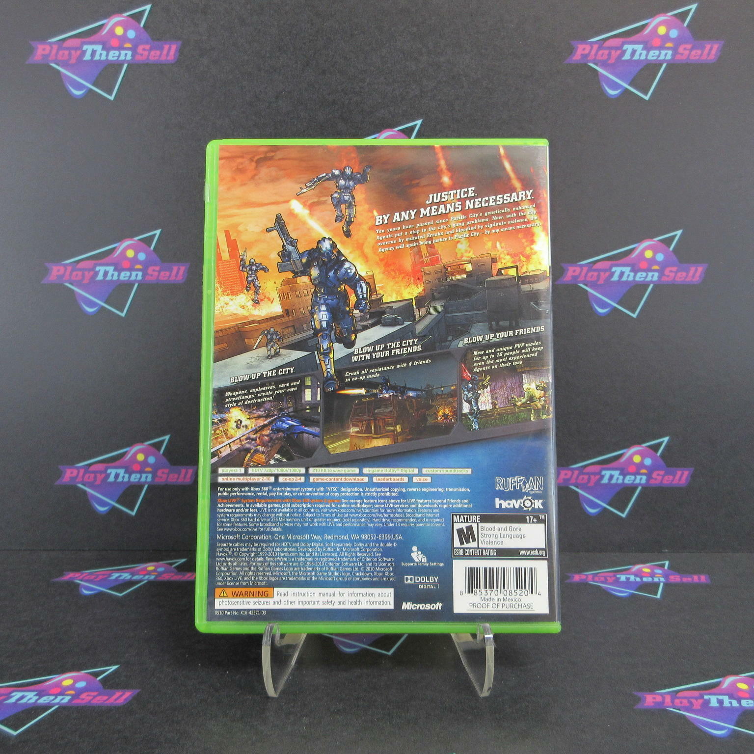 Crackdown 2 Xbox 360 + Poster Complete - Excellent