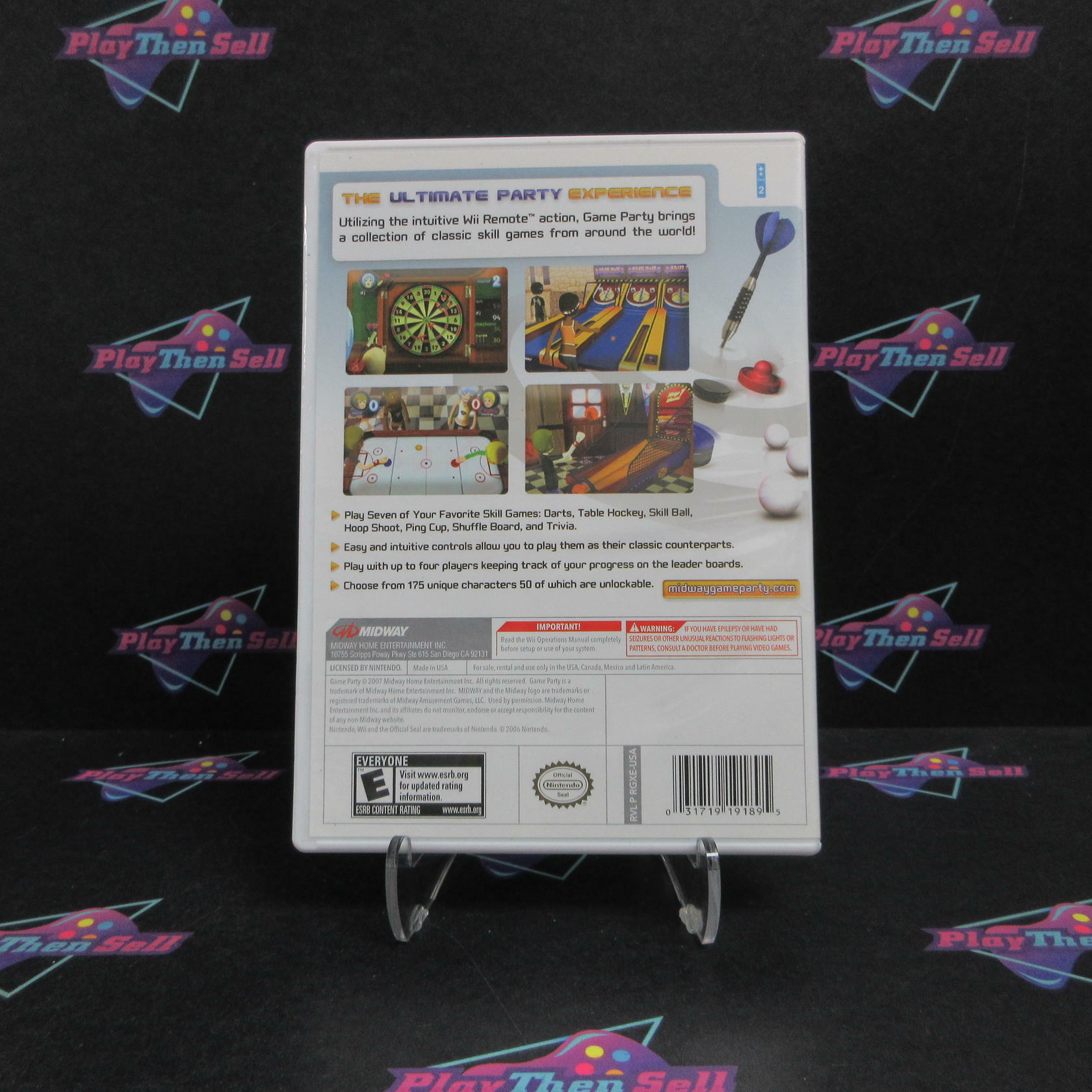 Game Party Nintendo Wii + Reg Card Complete - Excellent