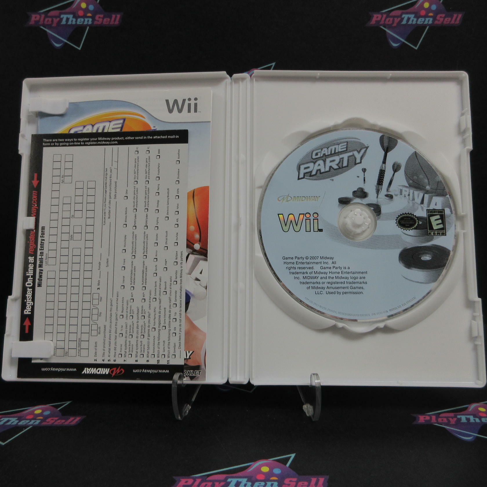 Game Party Nintendo Wii + Reg Card Complete - Excellent