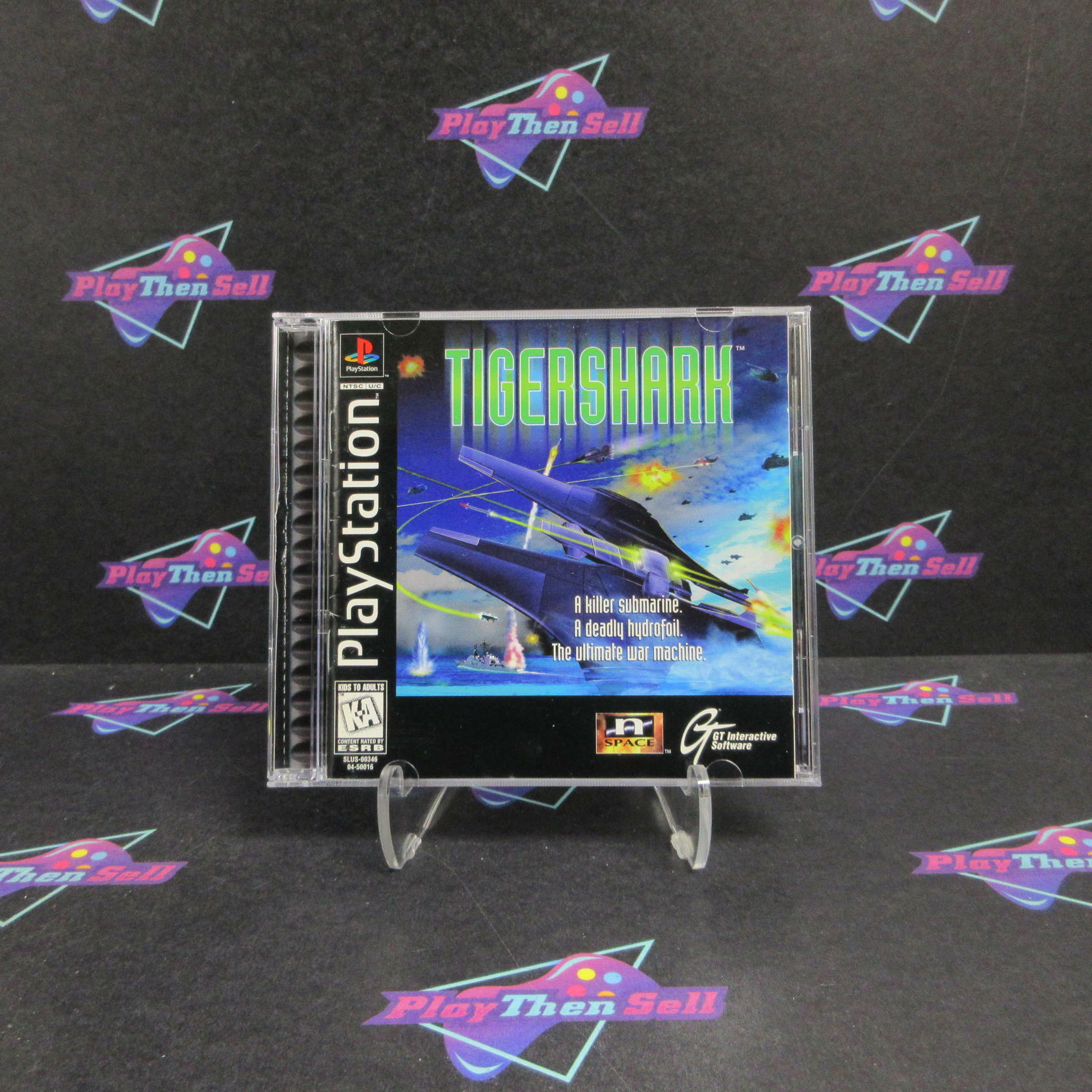 Tigershark PS1 PlayStation 1 + Reg Card Complete - Excellent