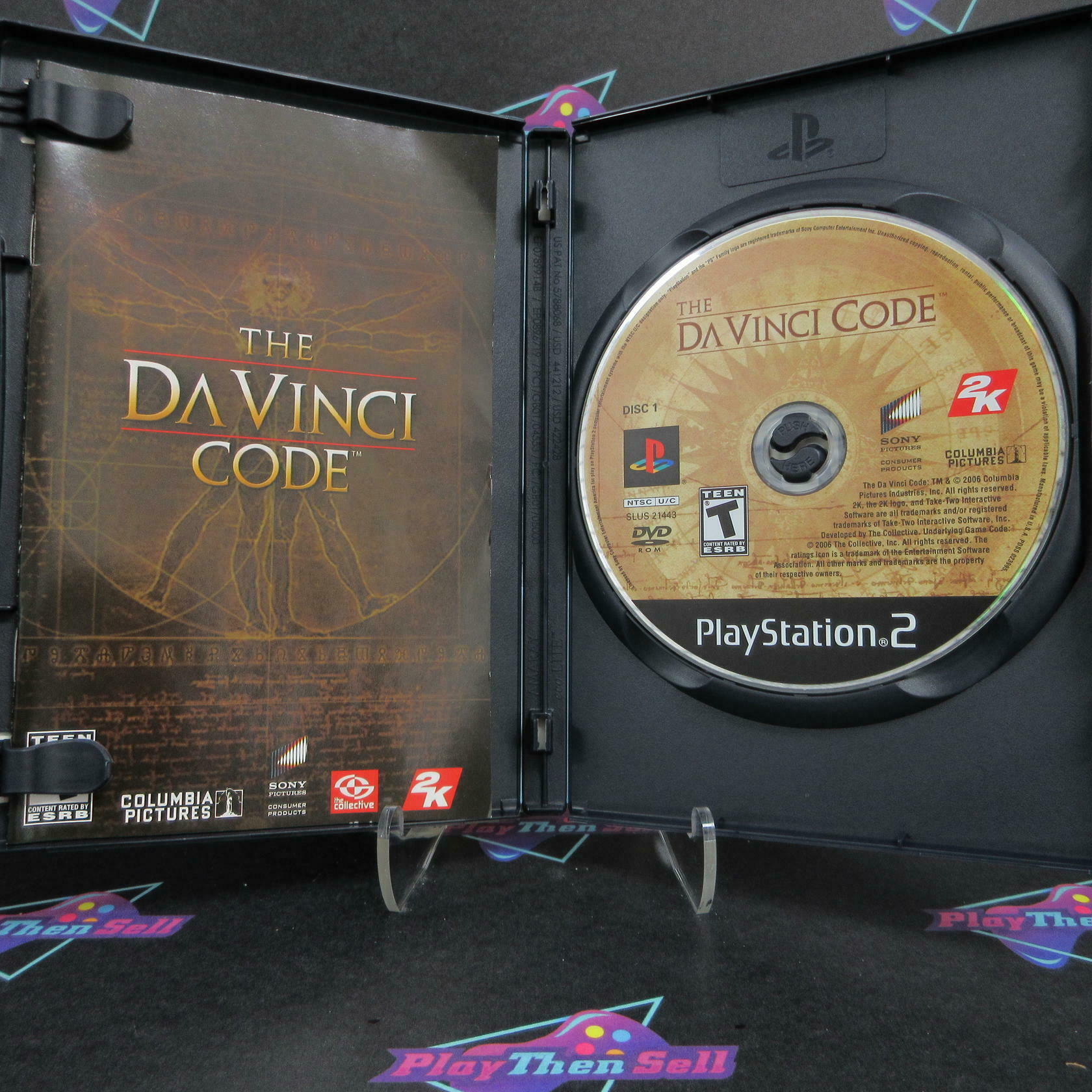 Davinci Code PS2 PlayStation 2 + Movie Ticket / Reg Card Complete - Excellent