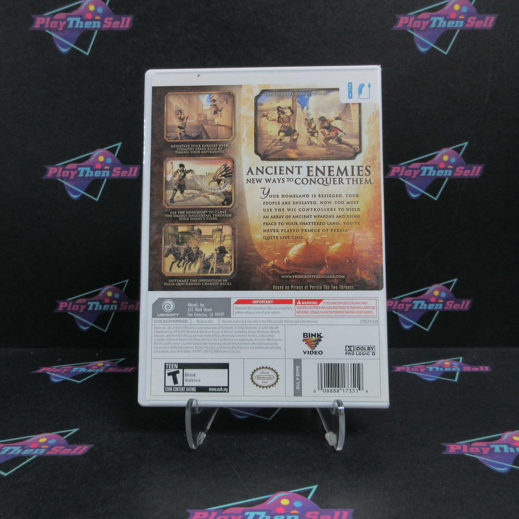 Prince Of Persia Rival Swords Nintendo Wii Complete - Excellent