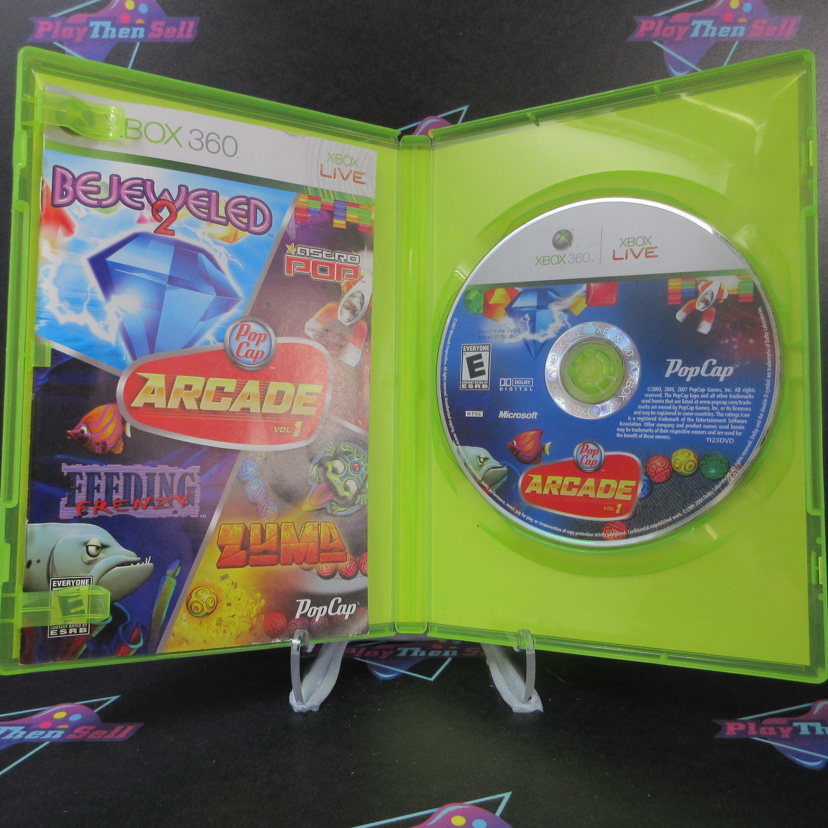 PopCap Arcade Vol. 1 Bejeweled 2, Astro Pop, Feeding Frenzy,Zuma CIB - Excellent