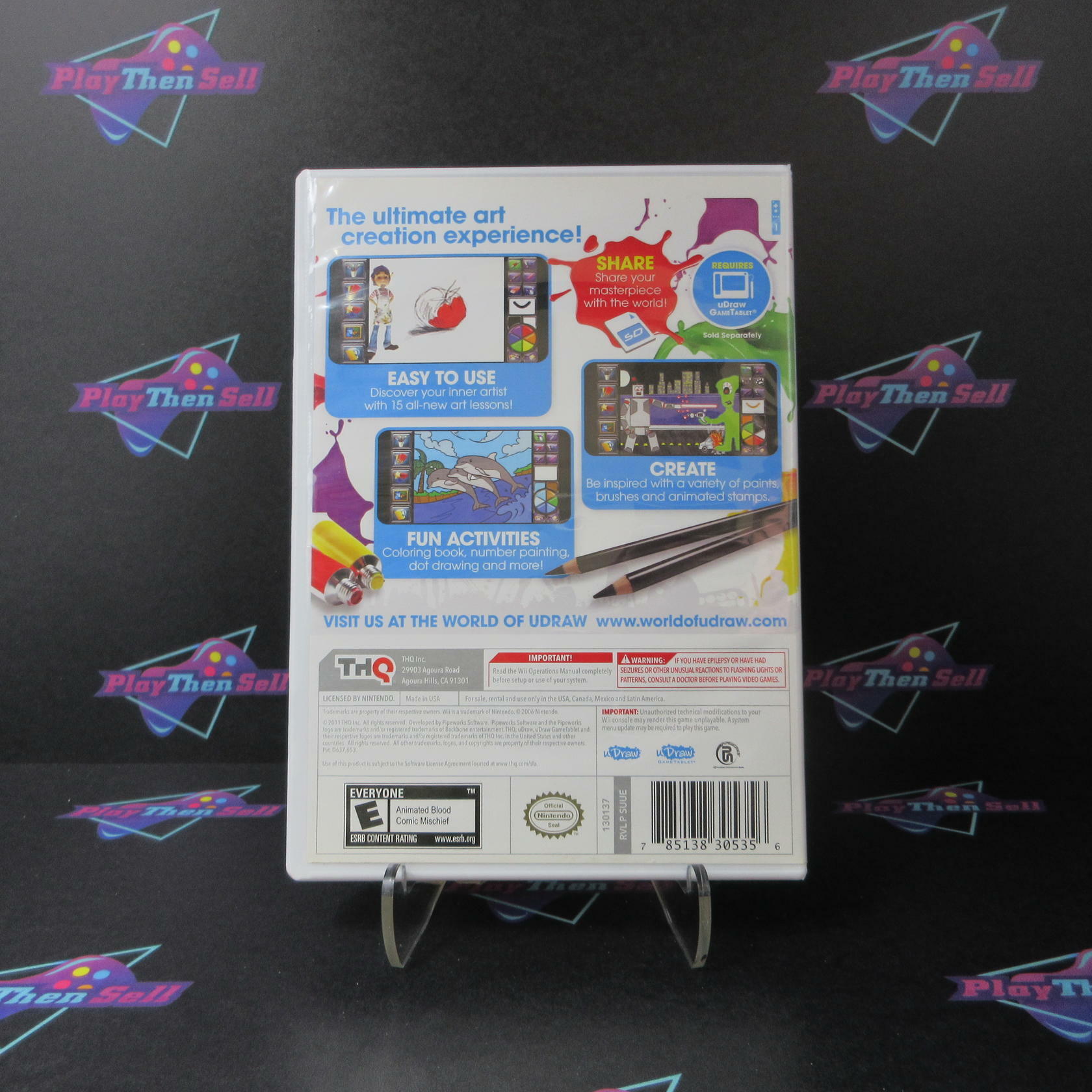 uDraw Studio Instant Artist Nintendo Wii Complete - Excellent
