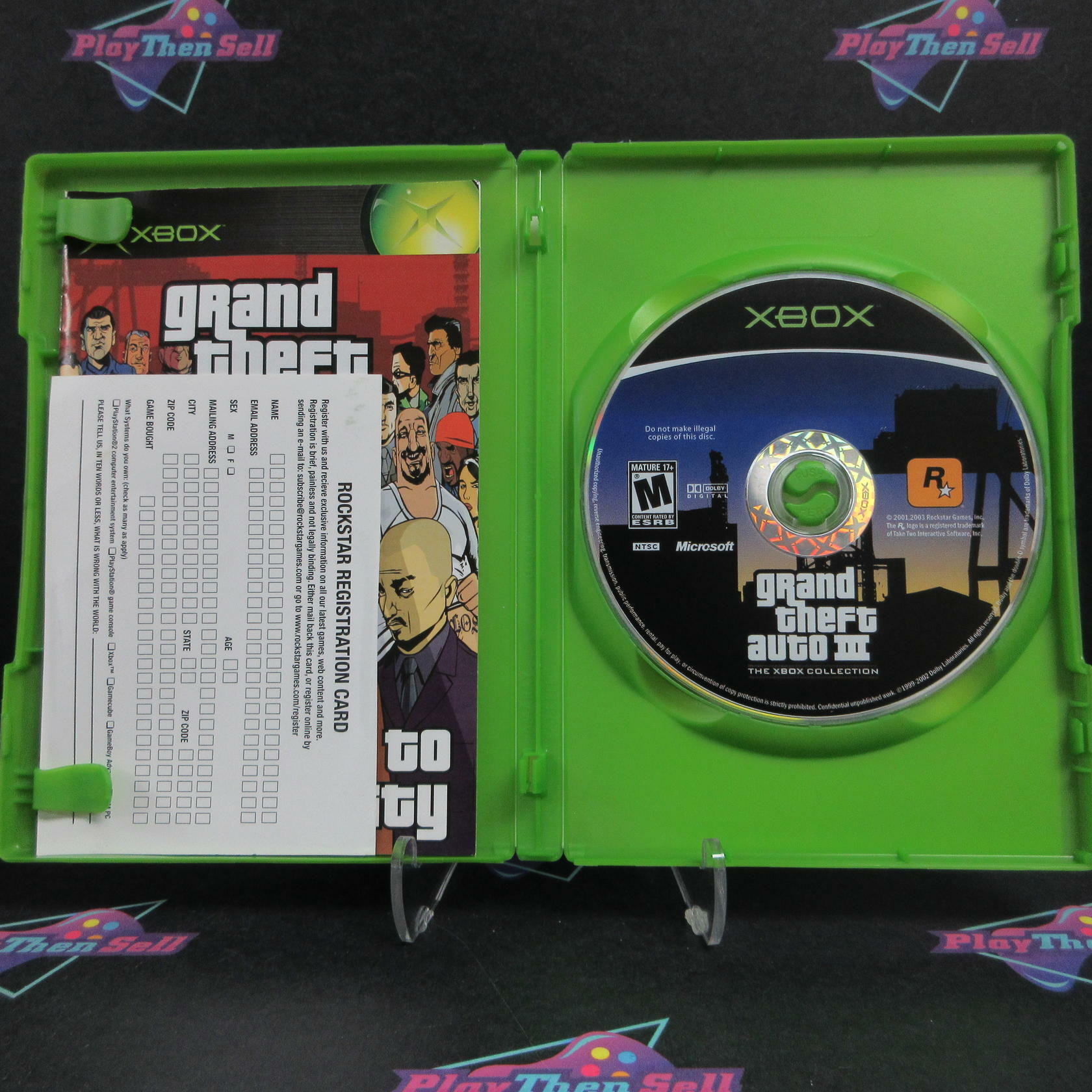 Grand Theft Auto III 3 Xbox Collection + Map / Reg Card  Complete - Refurbished