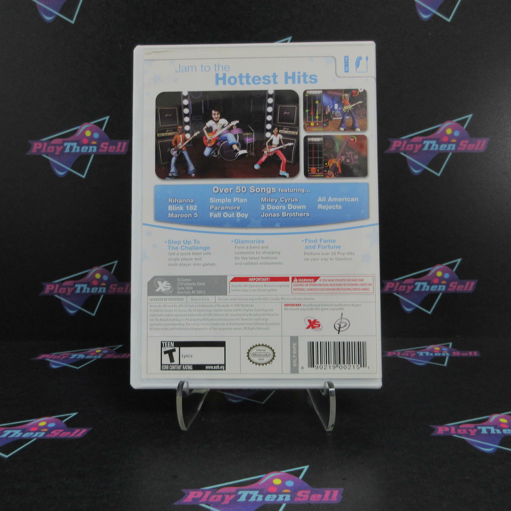 Popstar Guitar Nintendo Wii Complete - Excellent