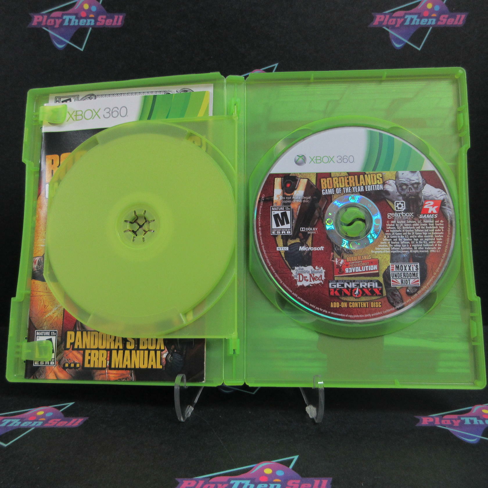 Borderlands GOTY Xbox 360 + Bonus Disc Complete - Excellent