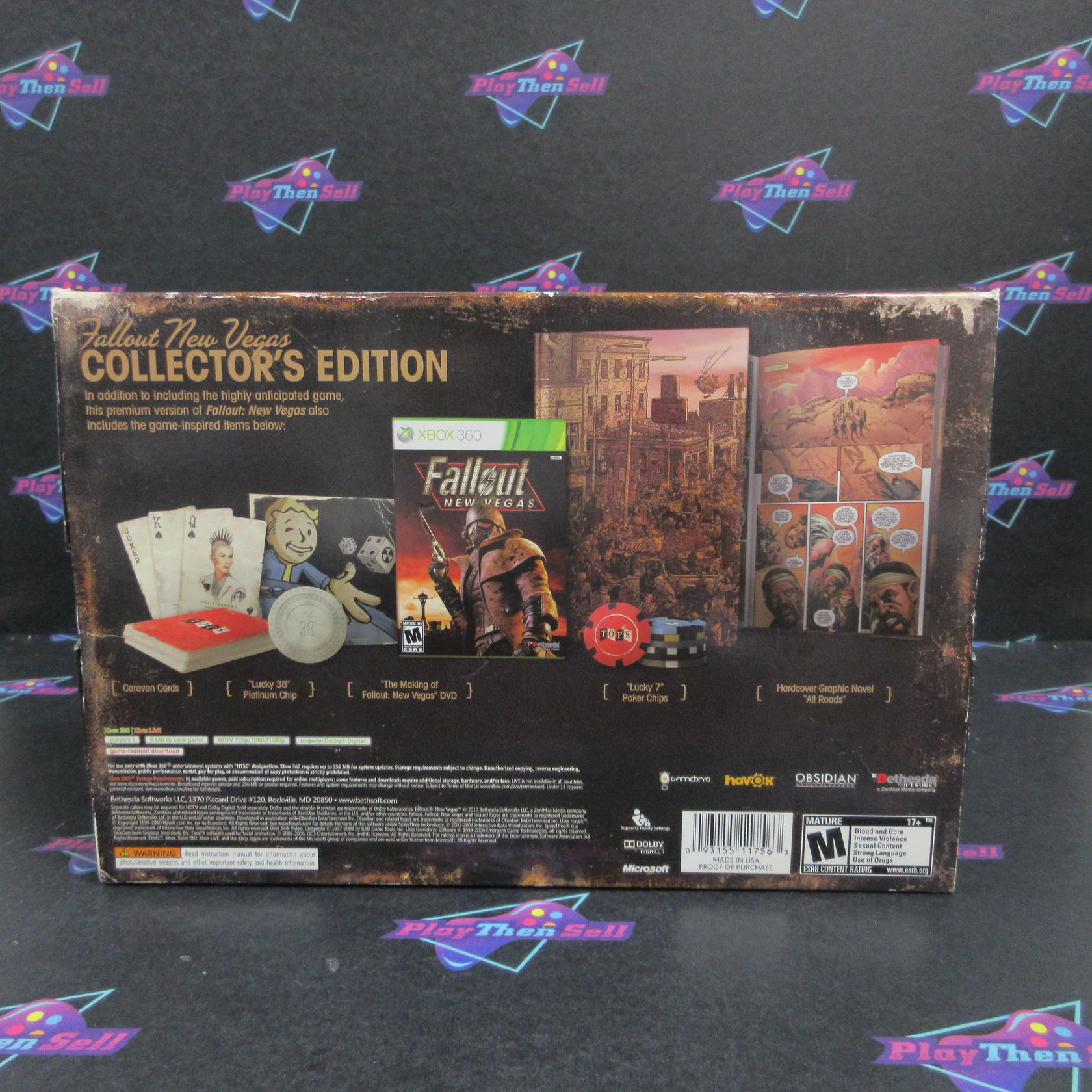 Fallout New Vegas Collector's Edition Xbox 360 Complete - Excellent