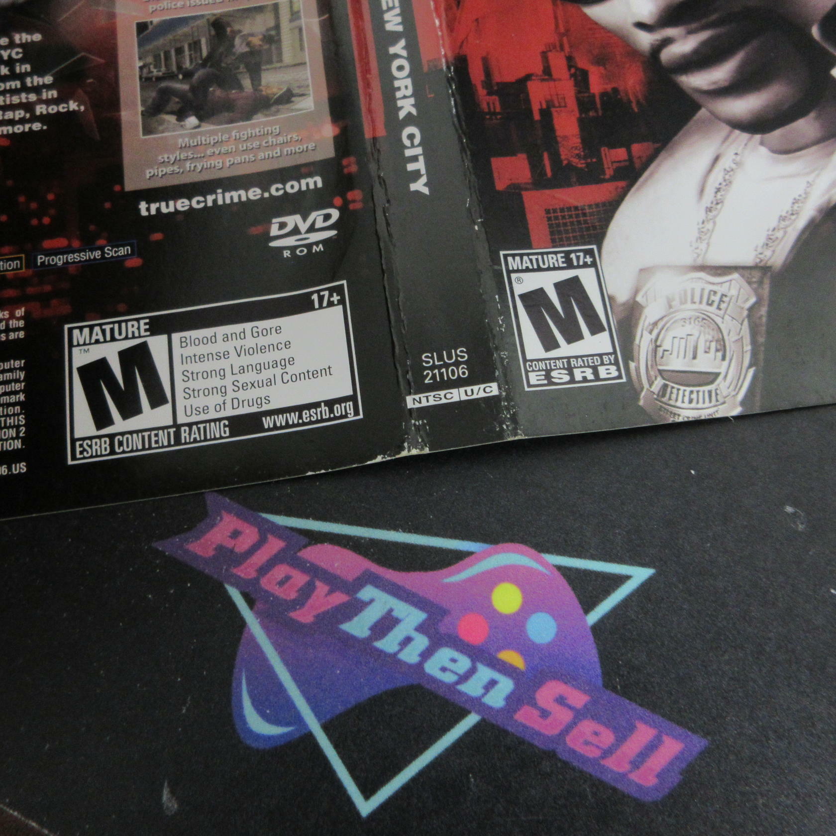 True Crime New York City PS2 PlayStation 2 AD Complete CIB - Very Good