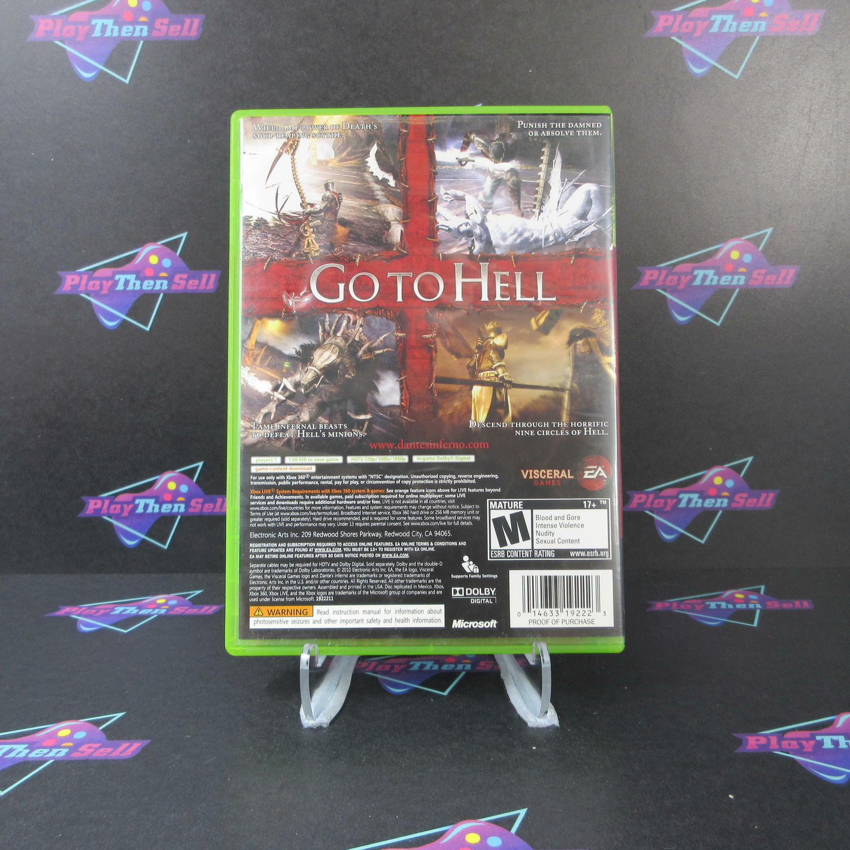 Dante's Inferno Xbox 360 AD Complete CIB - Very Good