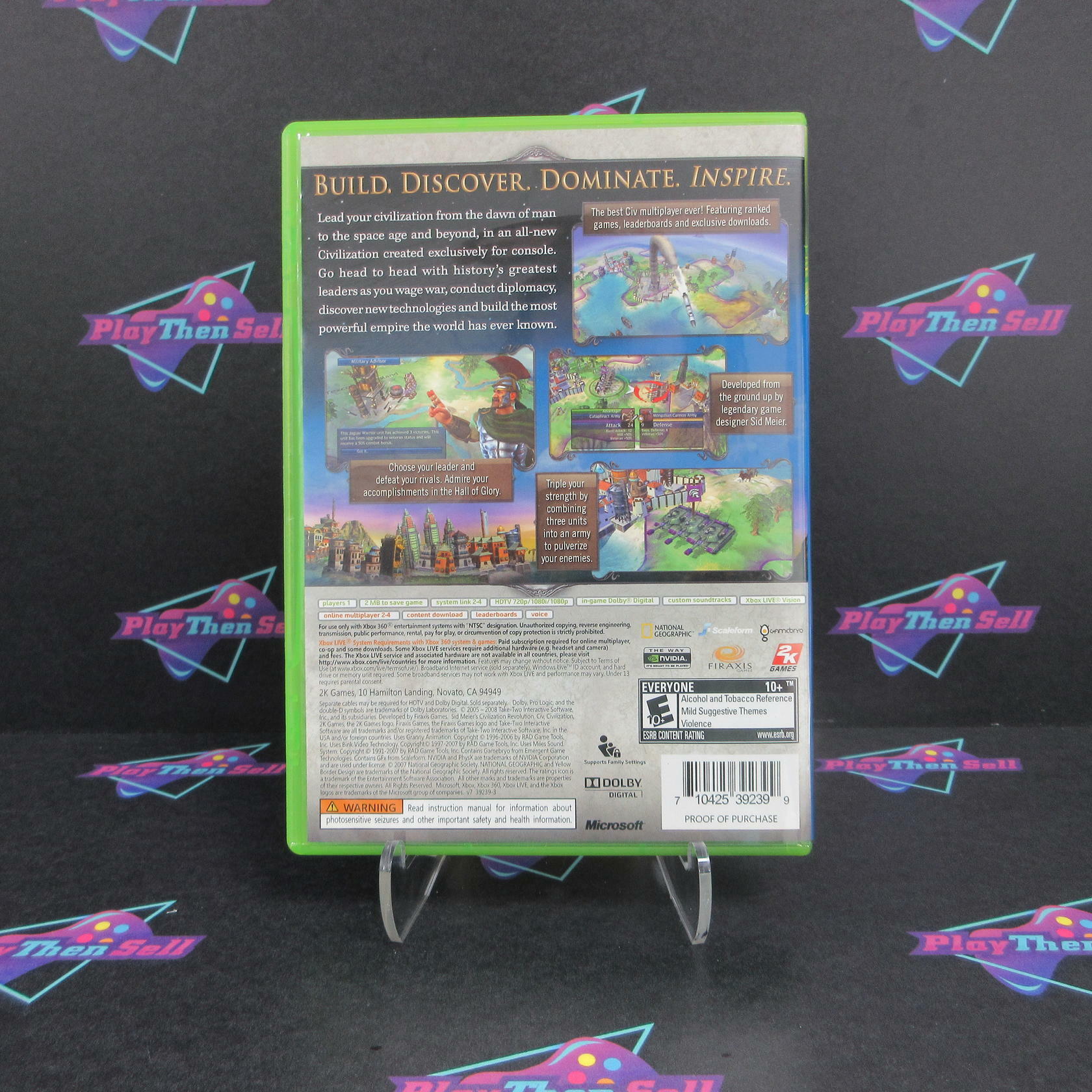 Sid Meier's Civilization Revolution Xbox 360 Complete - Excellent