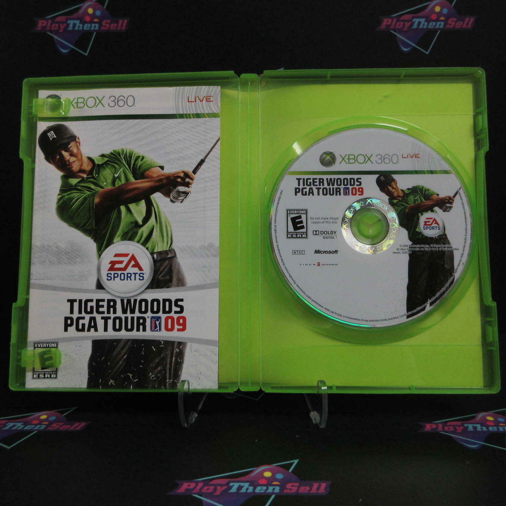 Tiger Woods PGA Tour 09 Xbox 360 AD Complete CIB - Very Good