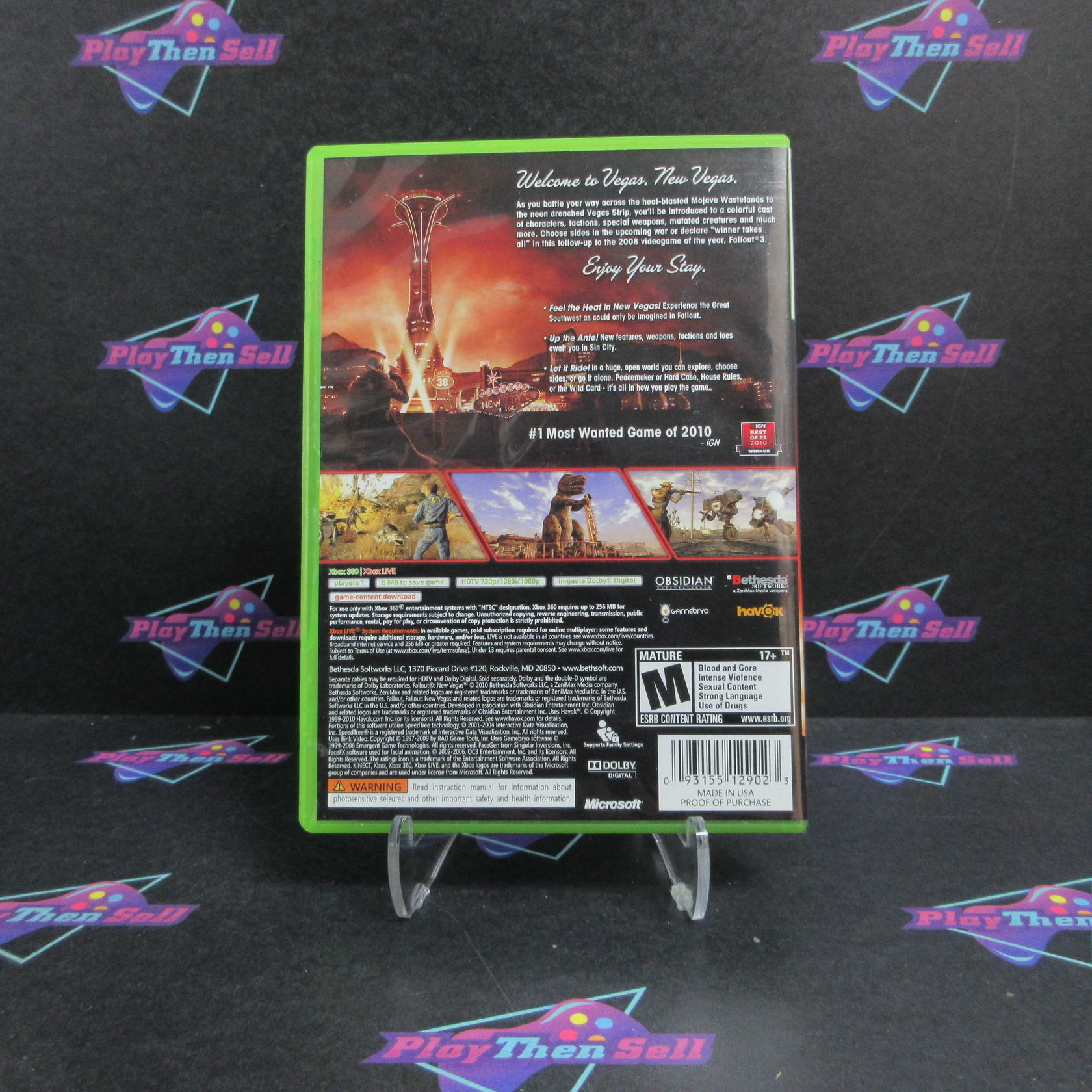 Fallout New Vegas Collector's Edition Xbox 360 Complete - Excellent