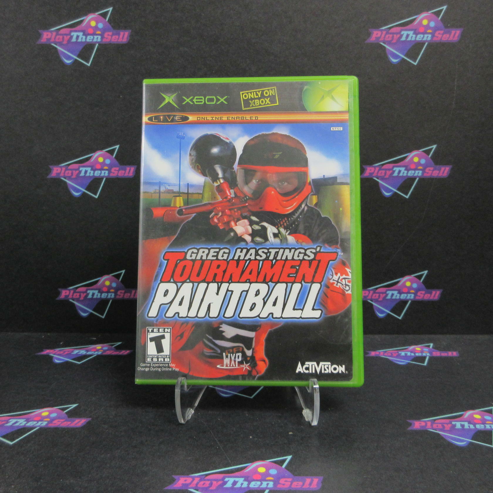 Greg Hastings' Tournament Paintball Xbox AD + Reg Card Complete CIB - Very Good