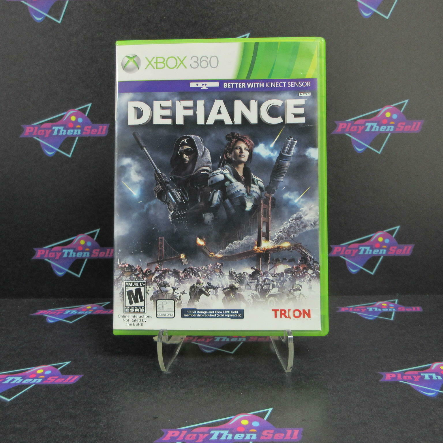 Defiance Xbox 360 + Post Cards Complete - Excellent