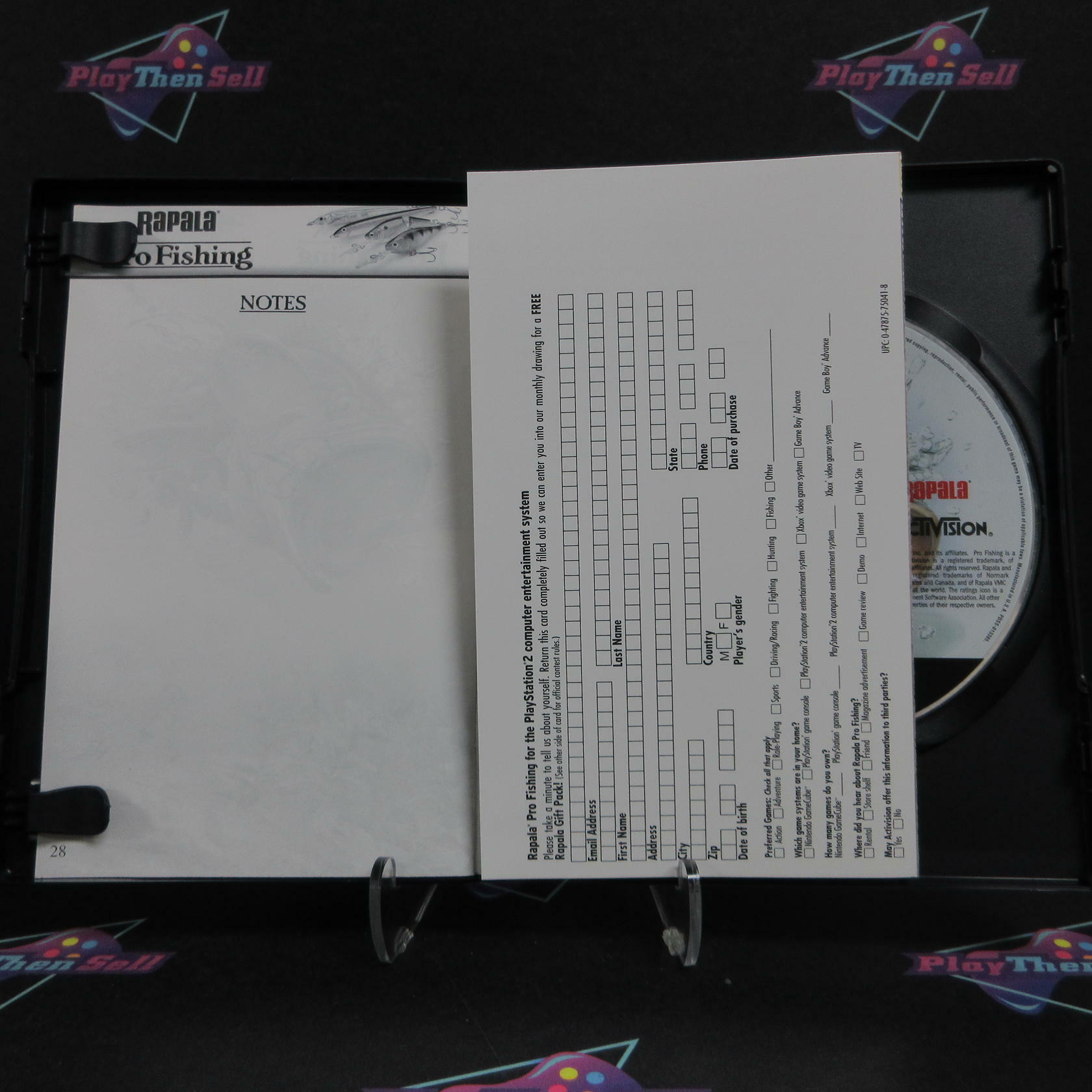 Rapalas Pro Fishing PS2 PlayStation 2 + Reg Card Complete - Excellent