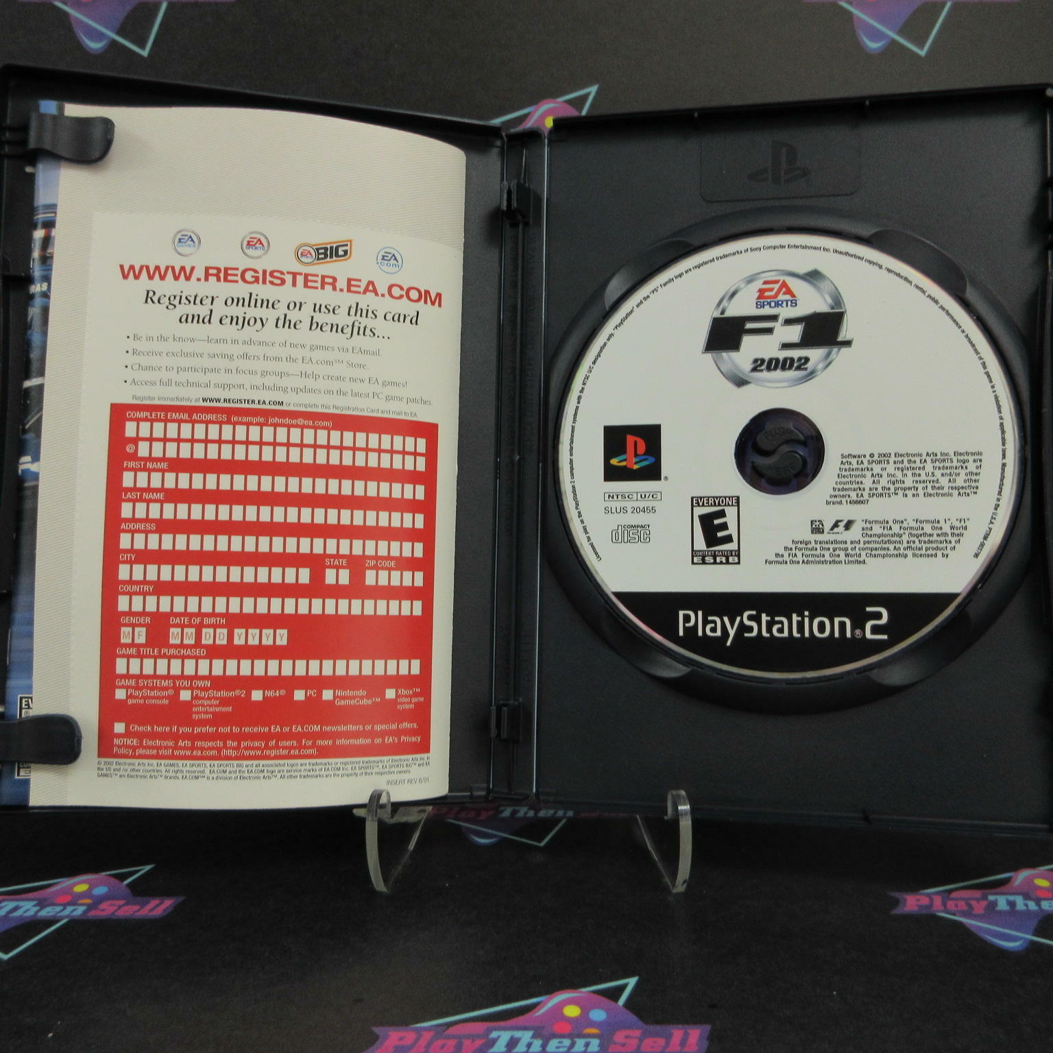 F1 2002 PS2 PlayStation 2 + Reg Card Complete - Excellent