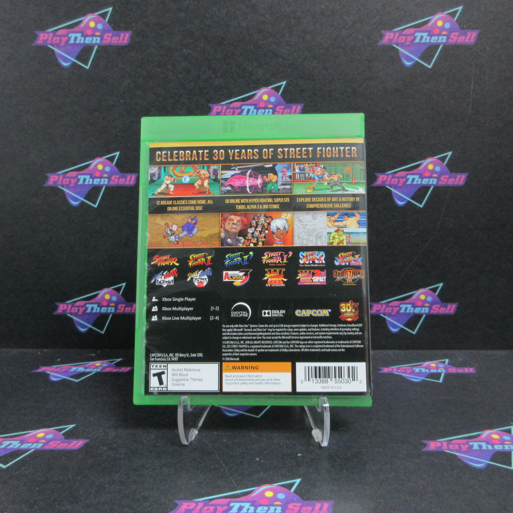 Street Fighter 30th Anniversary Collection Xbox One Complete - Excellent