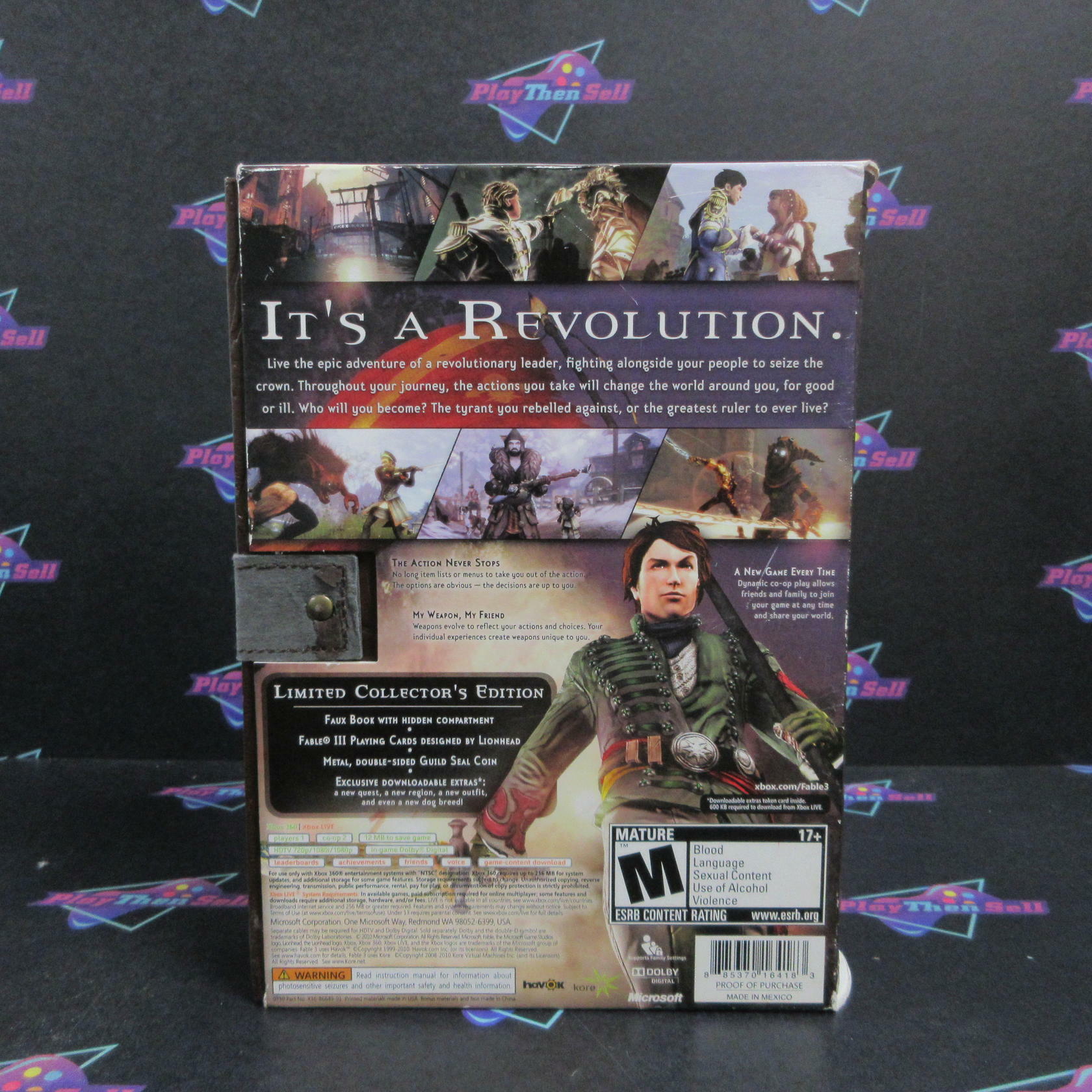 Fable III Limited Collector's Edition Xbox 360 Complete - Excellent