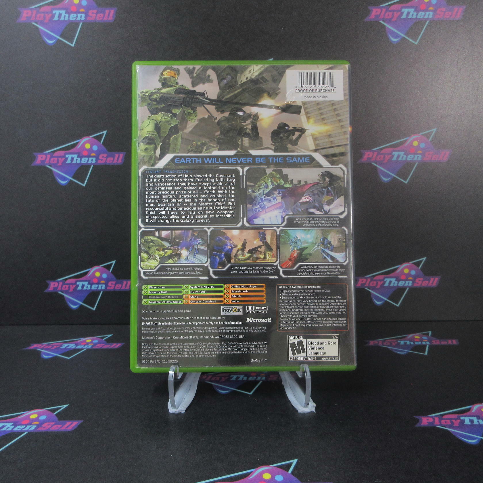 Halo 2 Xbox AD Complete CIB - Very Good