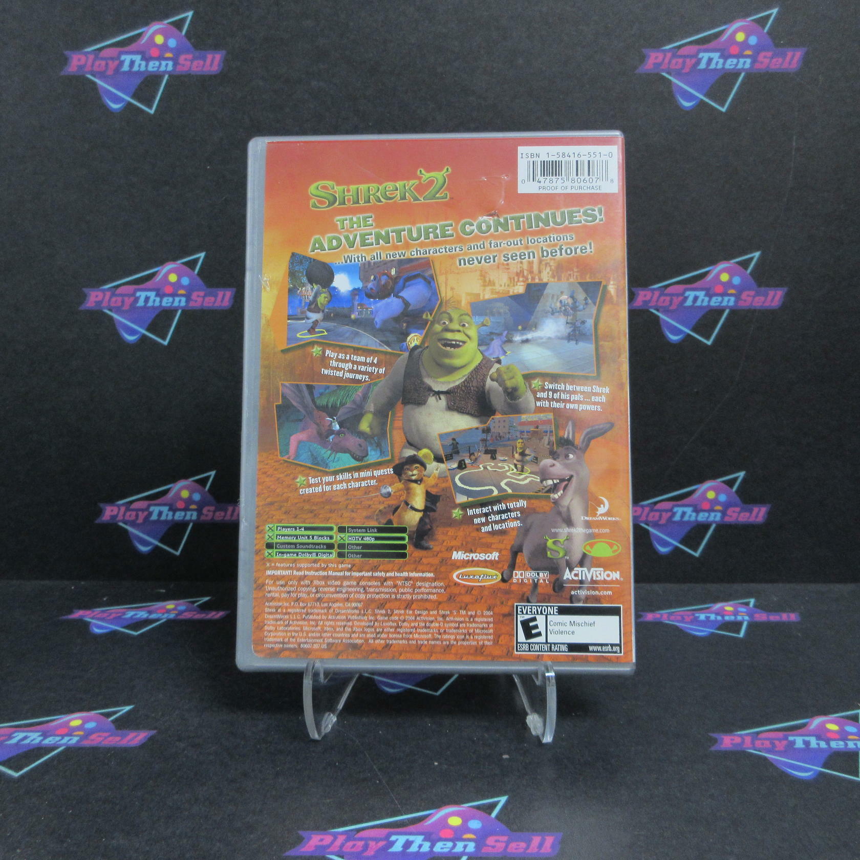 Shrek 2 Xbox PH AD/NM - Very Good