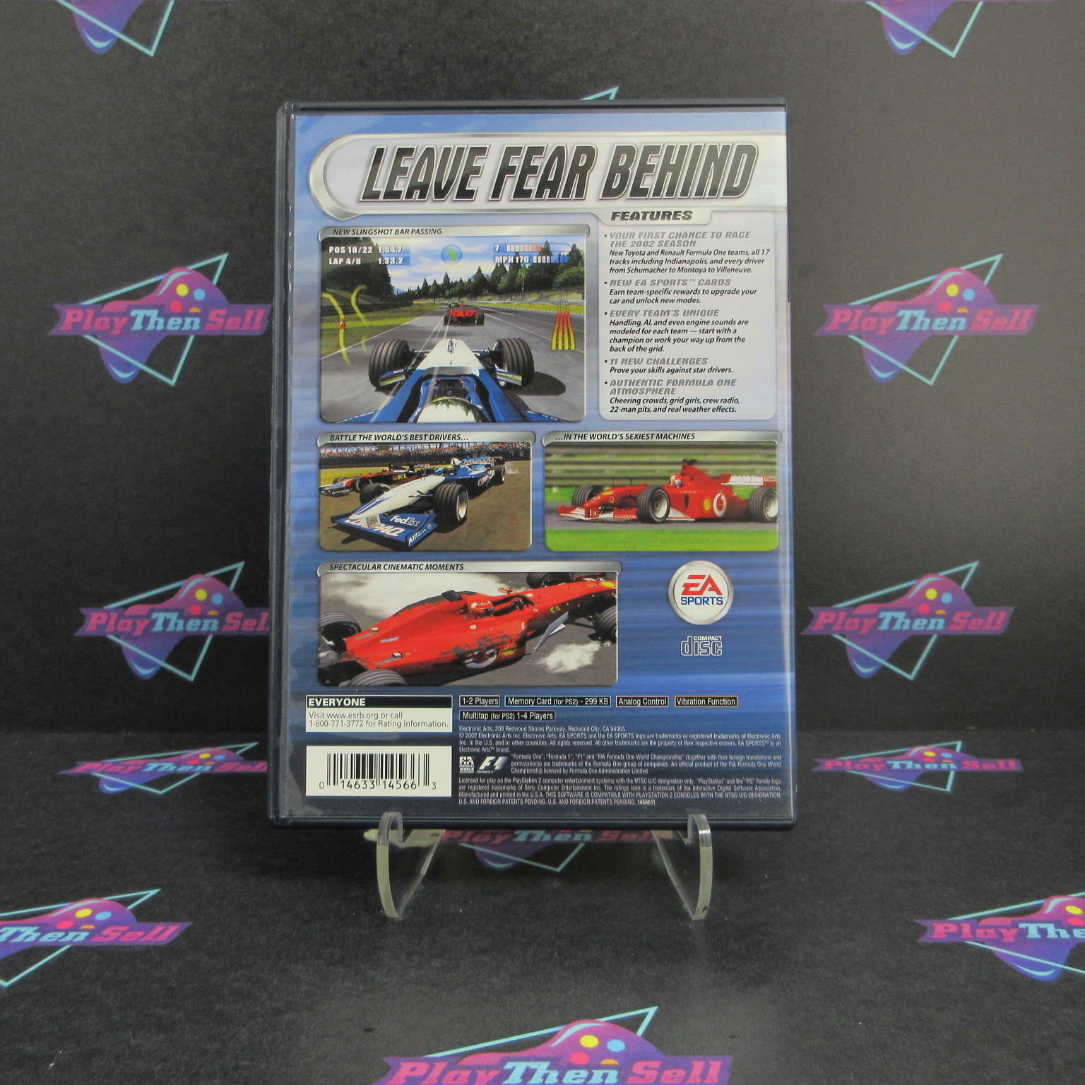 F1 2002 PS2 PlayStation 2 + Reg Card Complete - Excellent
