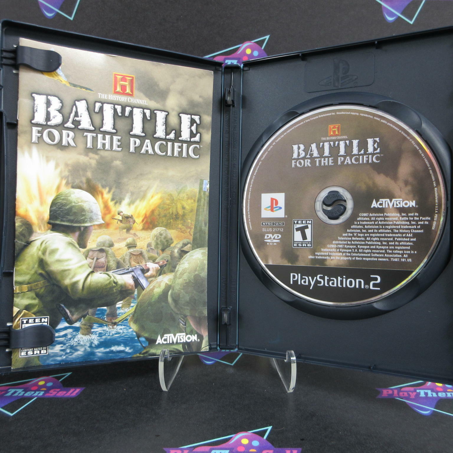 History Channel Battle For the Pacific PS2 PlayStation 2 Complete - Excellent