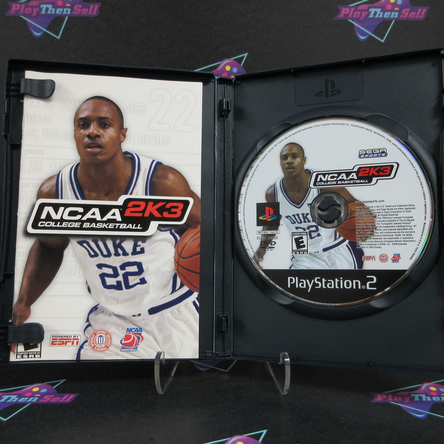 NCAA College Basketball 2K3 PS2 PlayStation 2 Complete - Excellent
