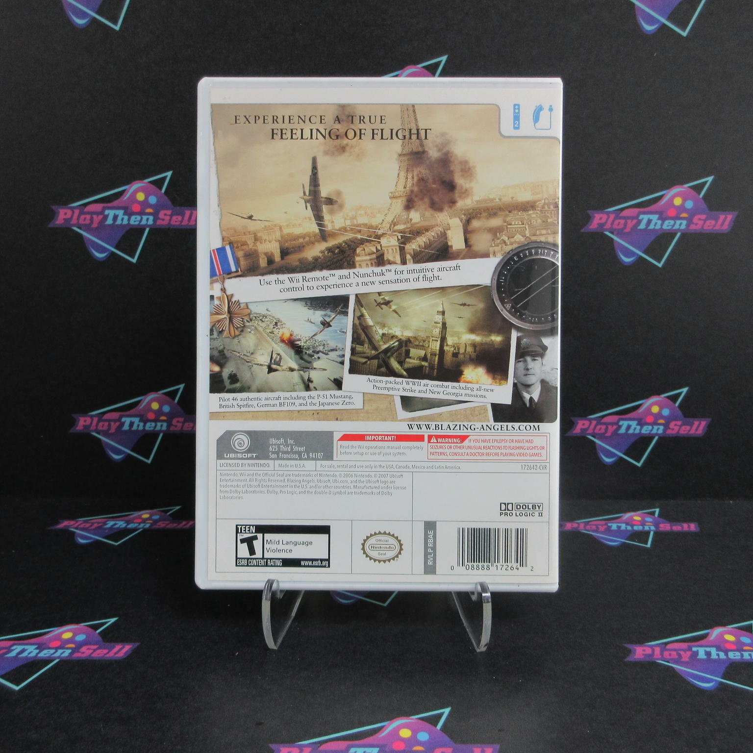 Blazing Angels Squadrons of WWII Nintendo Wii Complete - Excellent