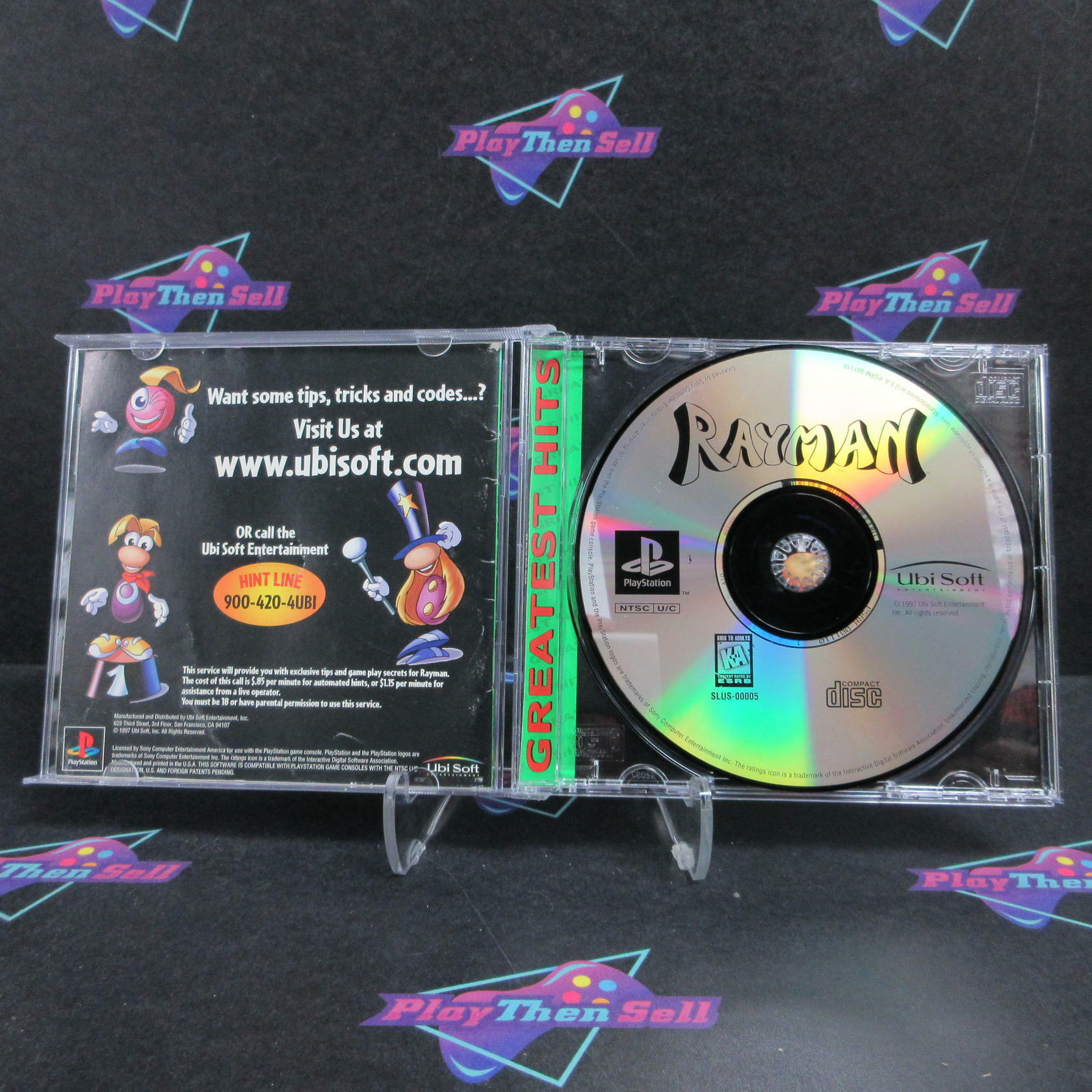 Rayman PS1 PlayStation 1 GH + Reg Card Complete - Excellent