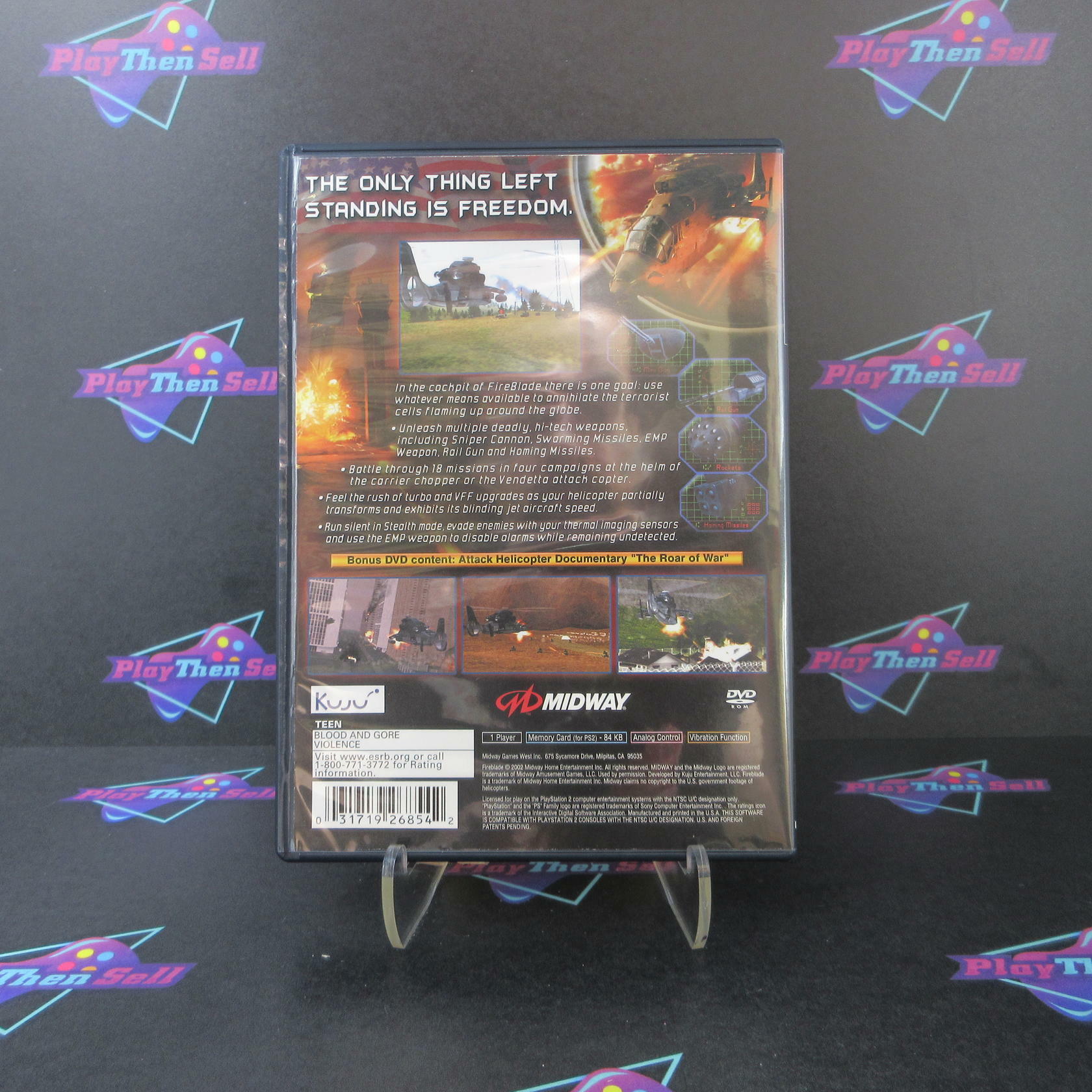 Fireblade PS2 PlayStation 2 + Reg Card Complete - Excellent