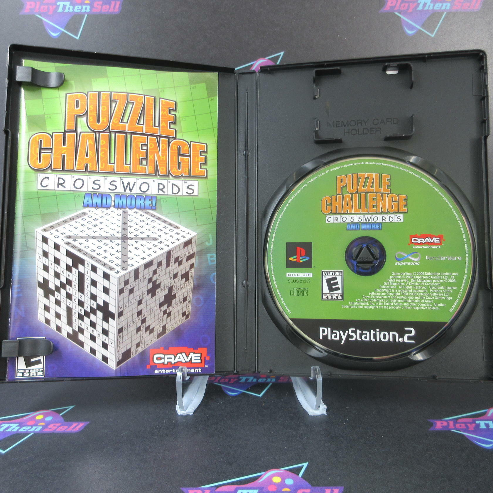 Puzzle Challenge Crosswords and More PS2 PlayStation 2 Complete - Excellent